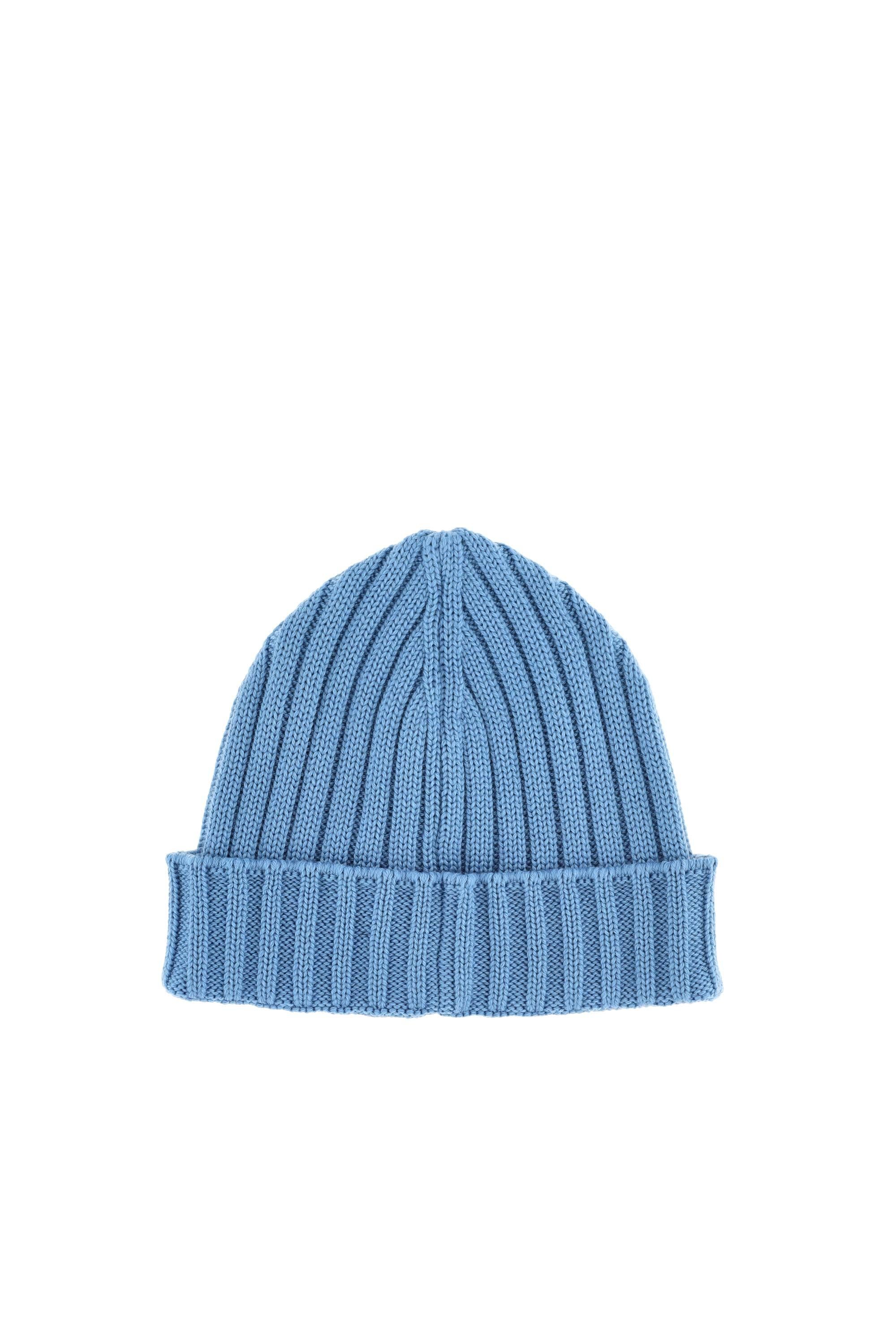 CP Company Cuffia a coste in lana con logo frontale MAC738A00-5509A 815 