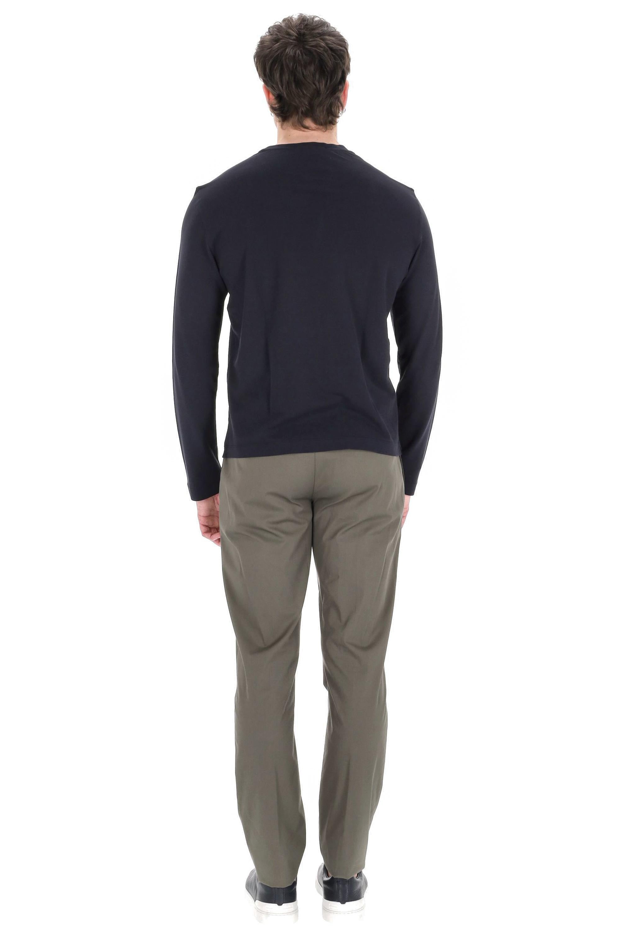 Drumohr T-shirt manica lunga in cotone "ice cotton" DTJ001B-4 792 
