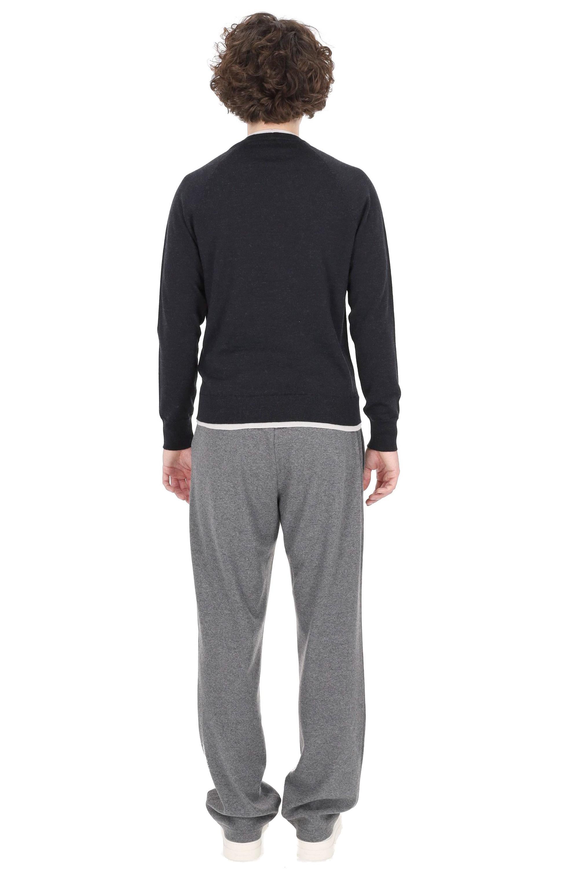 Eleventy Maglia girocollo in pura lana vergine con doppi profili L76MAGL79  MAG0L029/2 15-02 