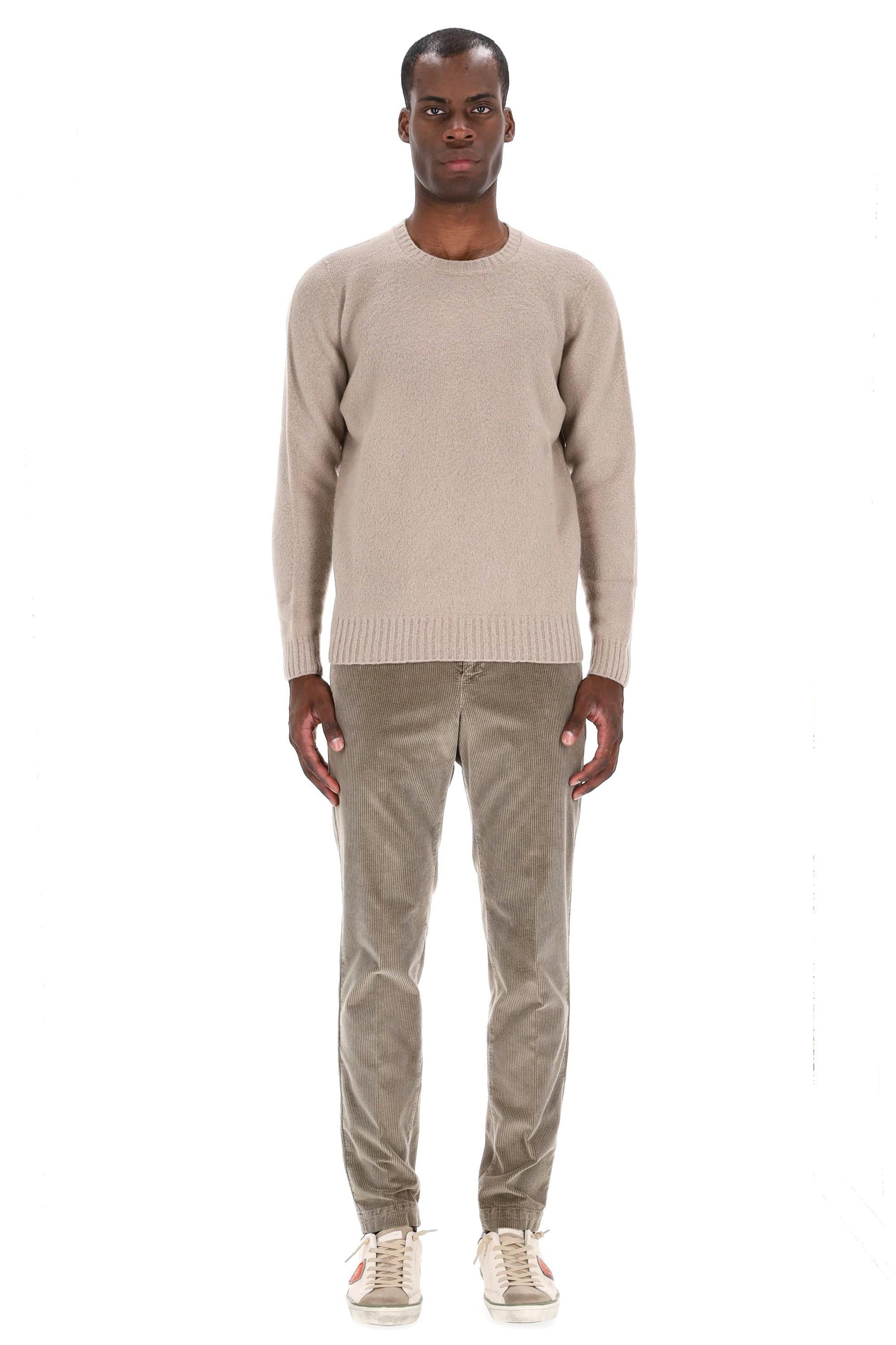 Maglia girocollo in lana garzata D8W103GLO 160 Drumohr 