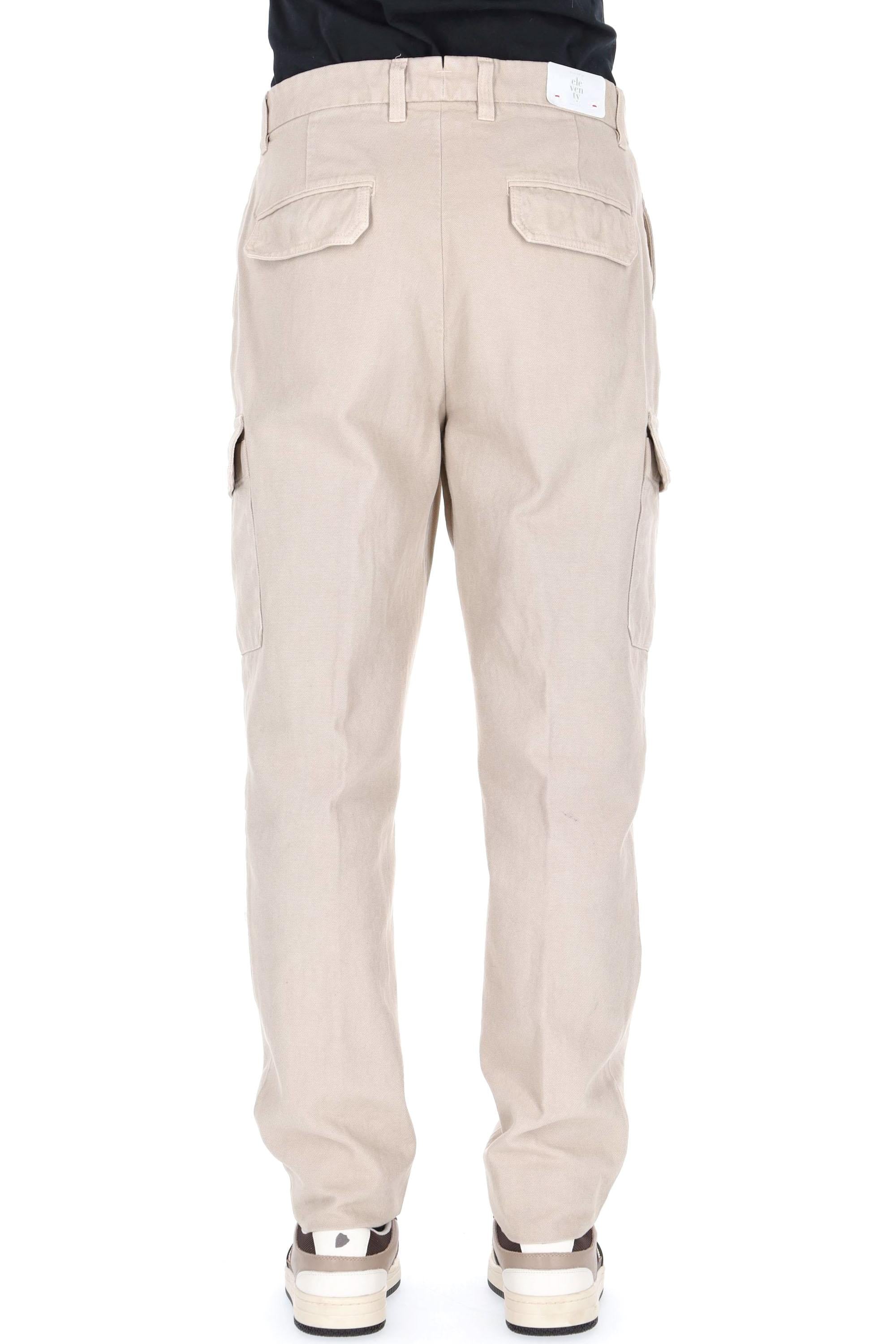 Eleventy Pantalone cargo in heavy cotton armaturato L75PANL03 TET0L006 02 