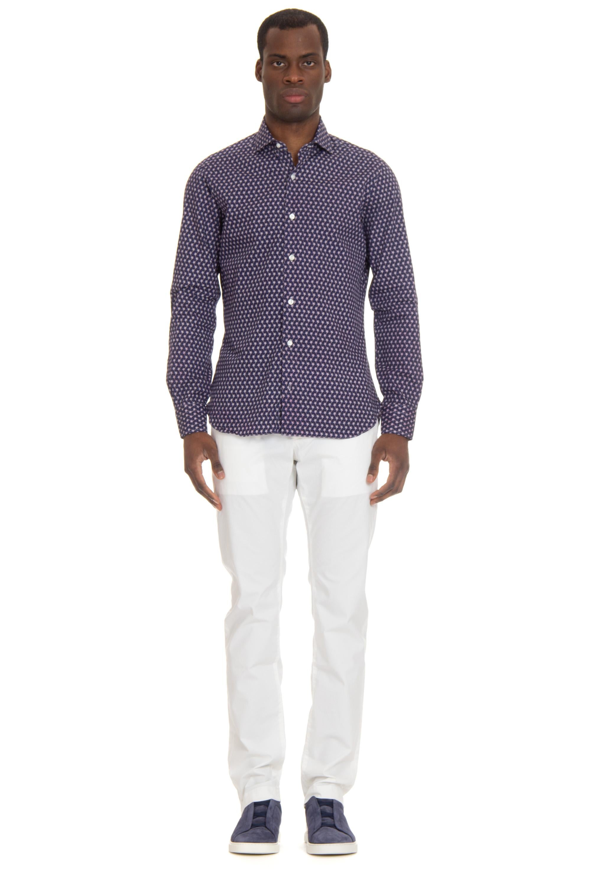 Camicia sartoriale a fantasia linea Dandylife LIU13P0140016.U 0001 Barba 
