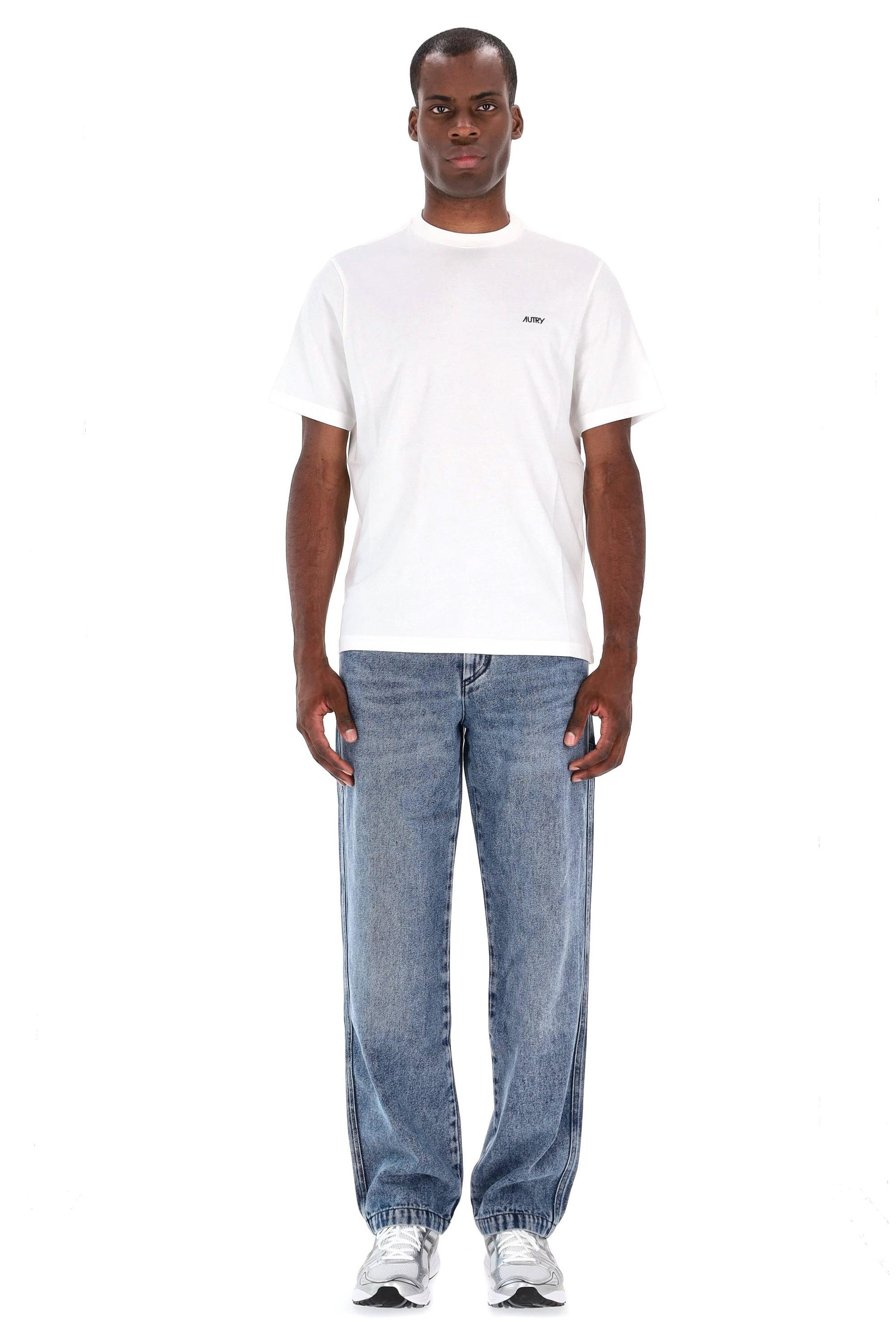 Autry T-shirt manica corta in cotone TSPM A7CW WHITE 