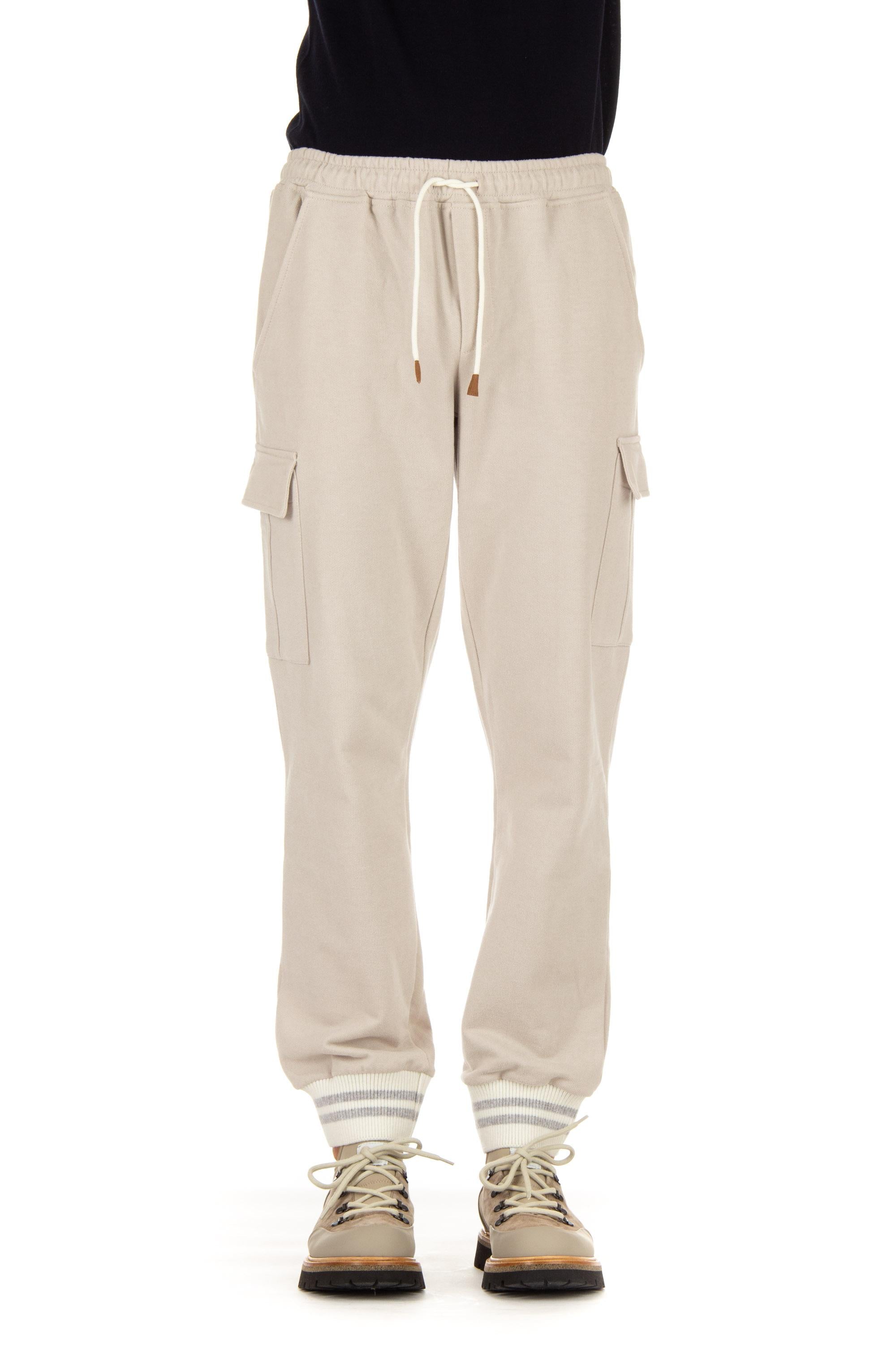 Pantalone felpa modello cargo H75FELH02 TES0H184 02-01 Eleventy 