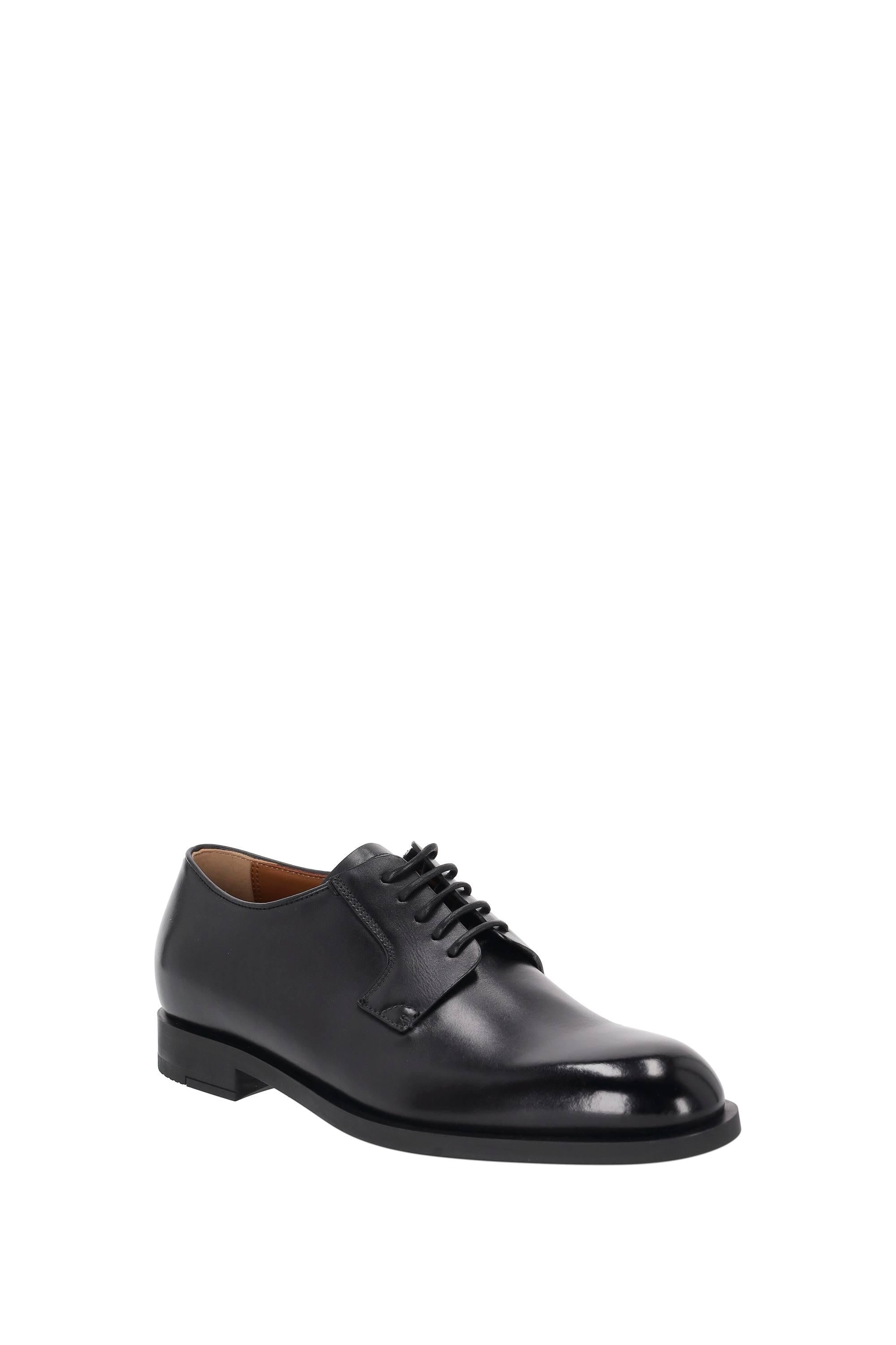 Zegna Scarpe Derby in pelle di vitello LHCGP A6049Z NER 