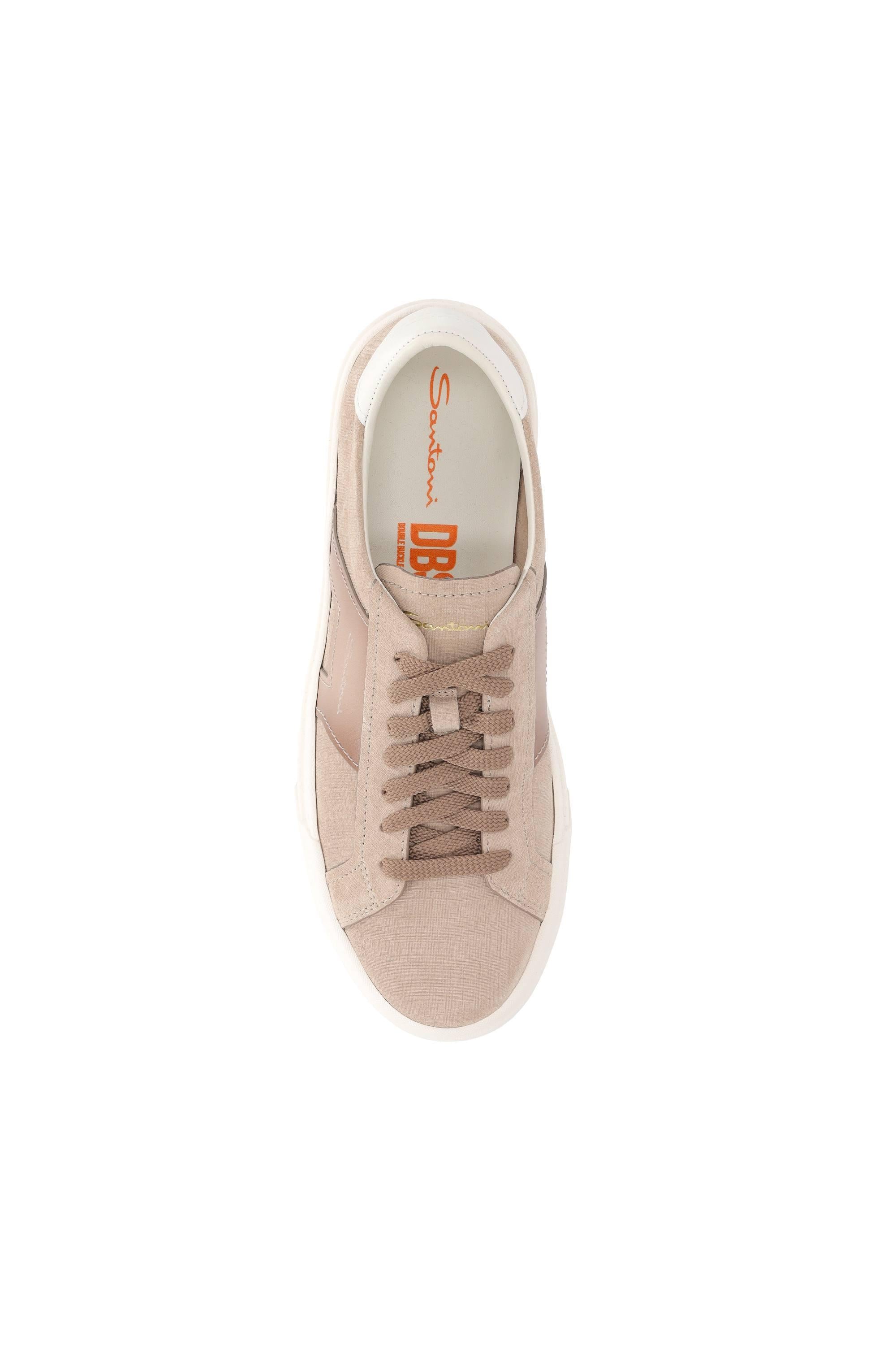 Santoni Sneaker Double Buckle in pelle MBGT21964PNNCFCT M50 