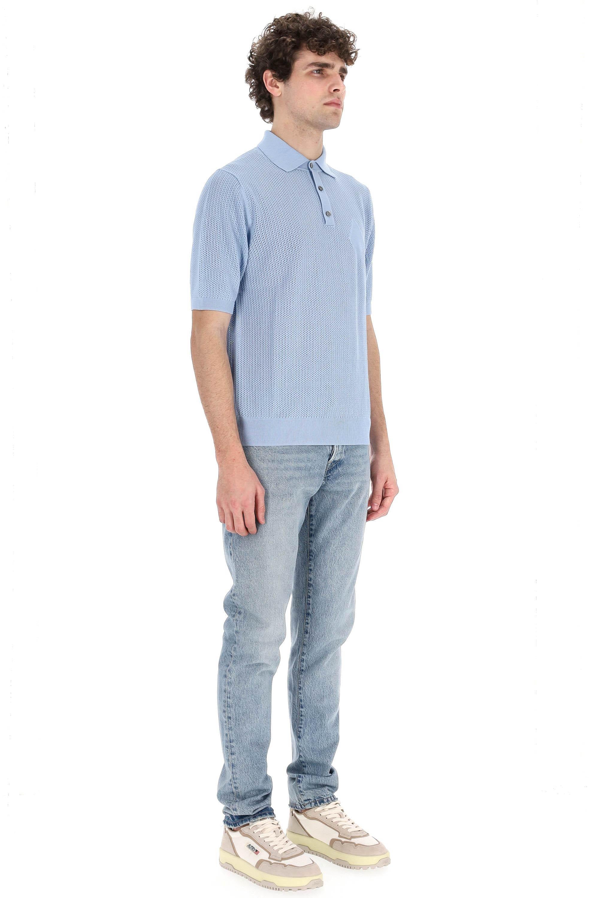 Polo in cotone traforato B2W176 12C91-2 13091 Ballantyne 