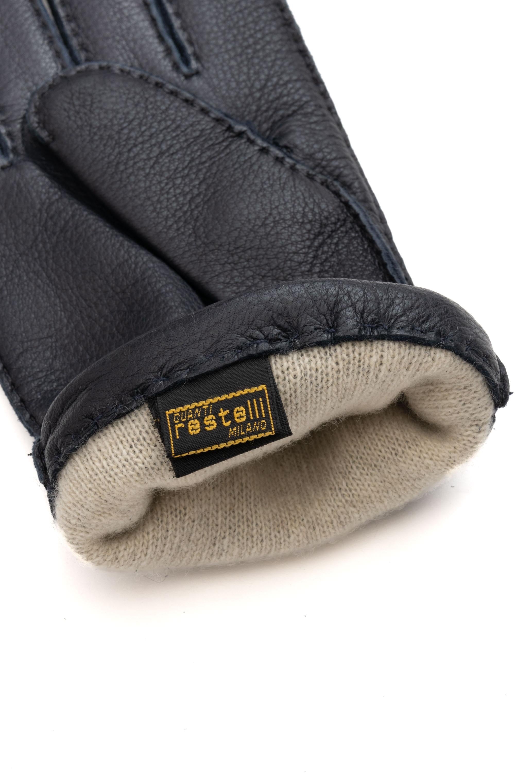 Restelli Guanto in cervo foderato in cashmere 148 507 