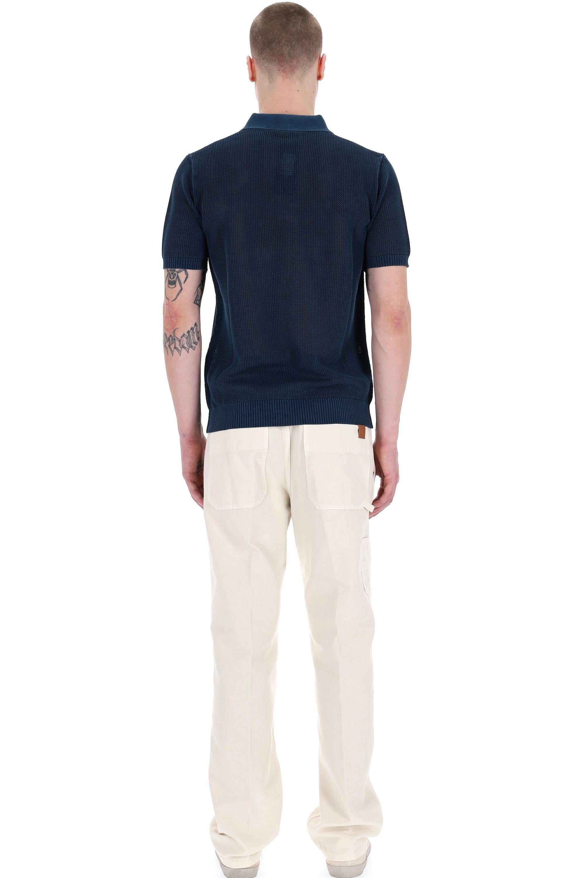 Roberto Collina Polo in cotone lavorazione a punto aperto RB12124 RB1210 