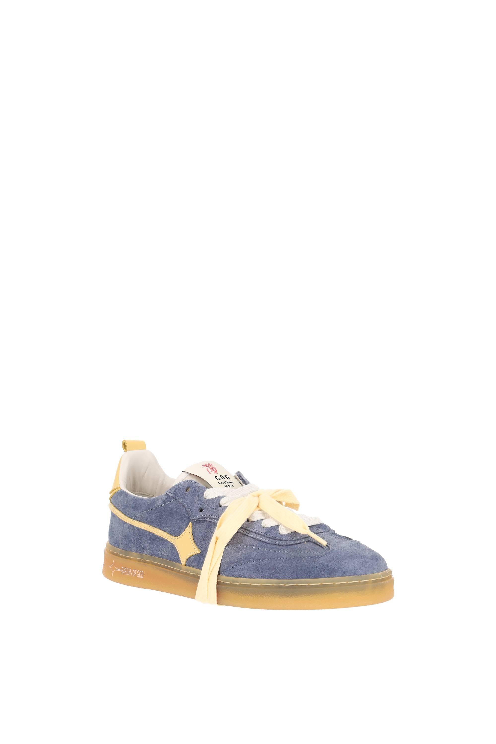 Garden of God Sneaker in camoscio con dettagli in pelle mod. Earth EARTH GREY/YELLOW 