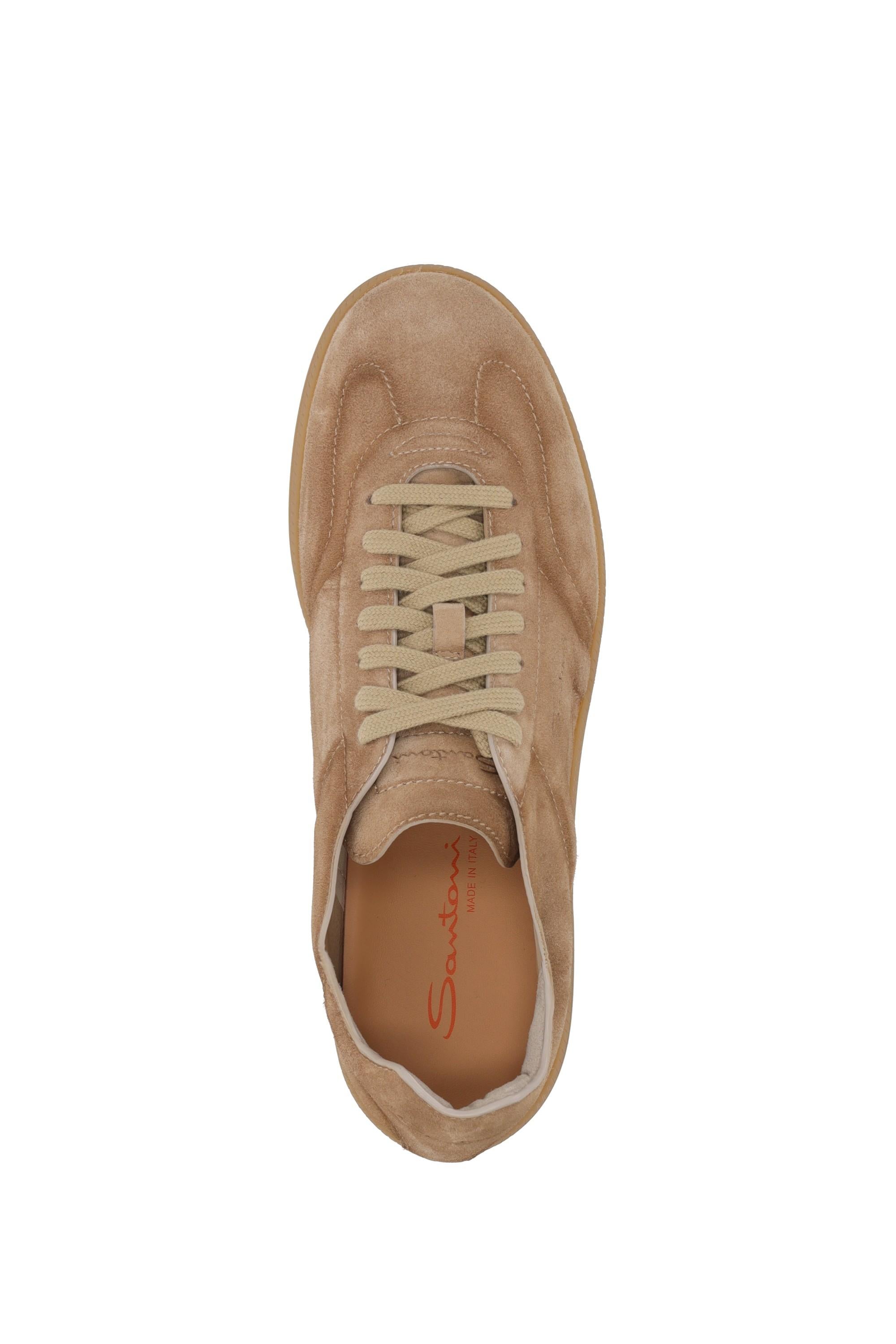 Sneaker in camoscio mod. Olympic MBPL22072FARTSE2 E50 Santoni 