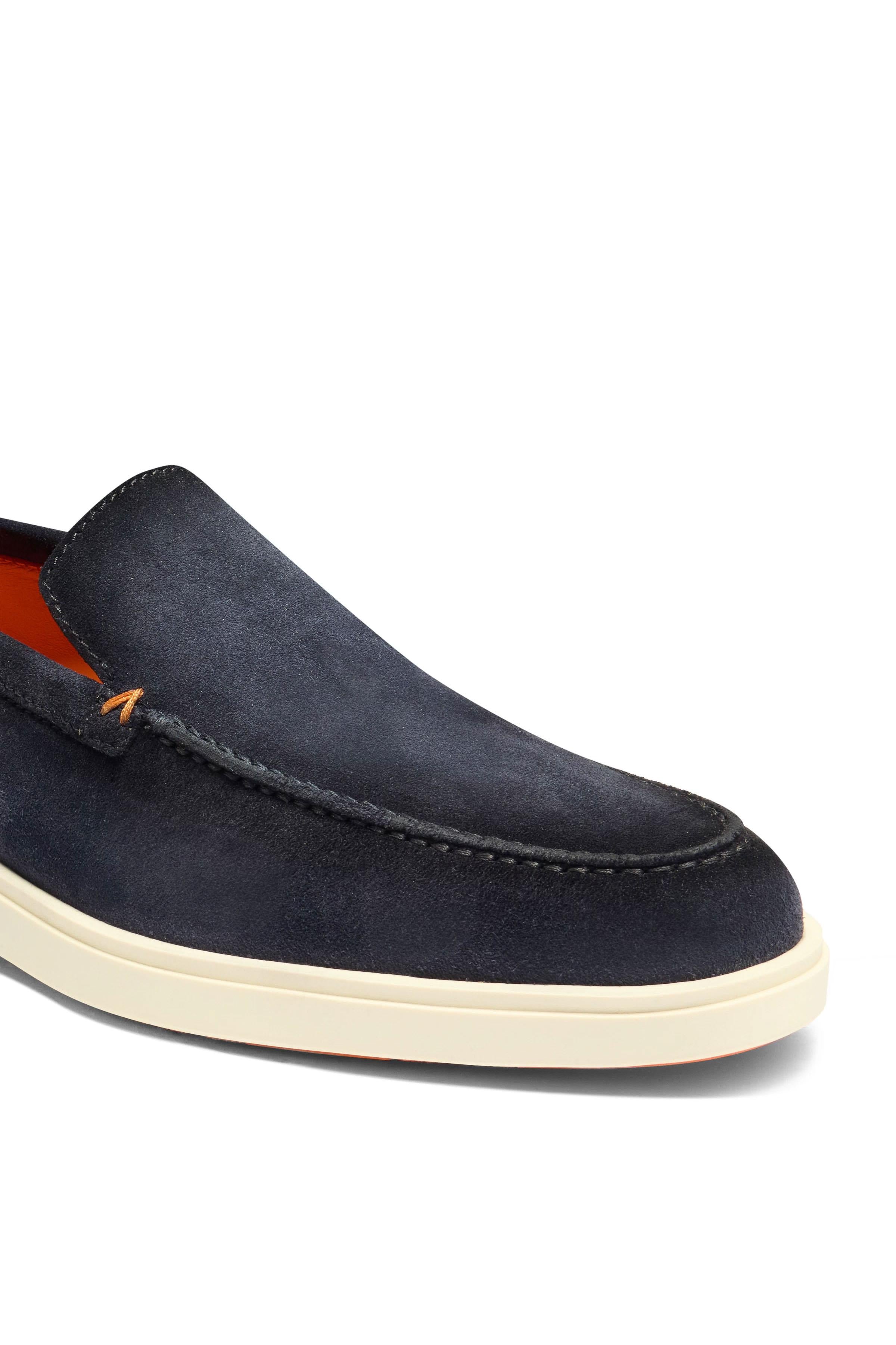 Santoni Slip on in camoscio fondo gomma MGDT17824TICBGEX/3 U60 