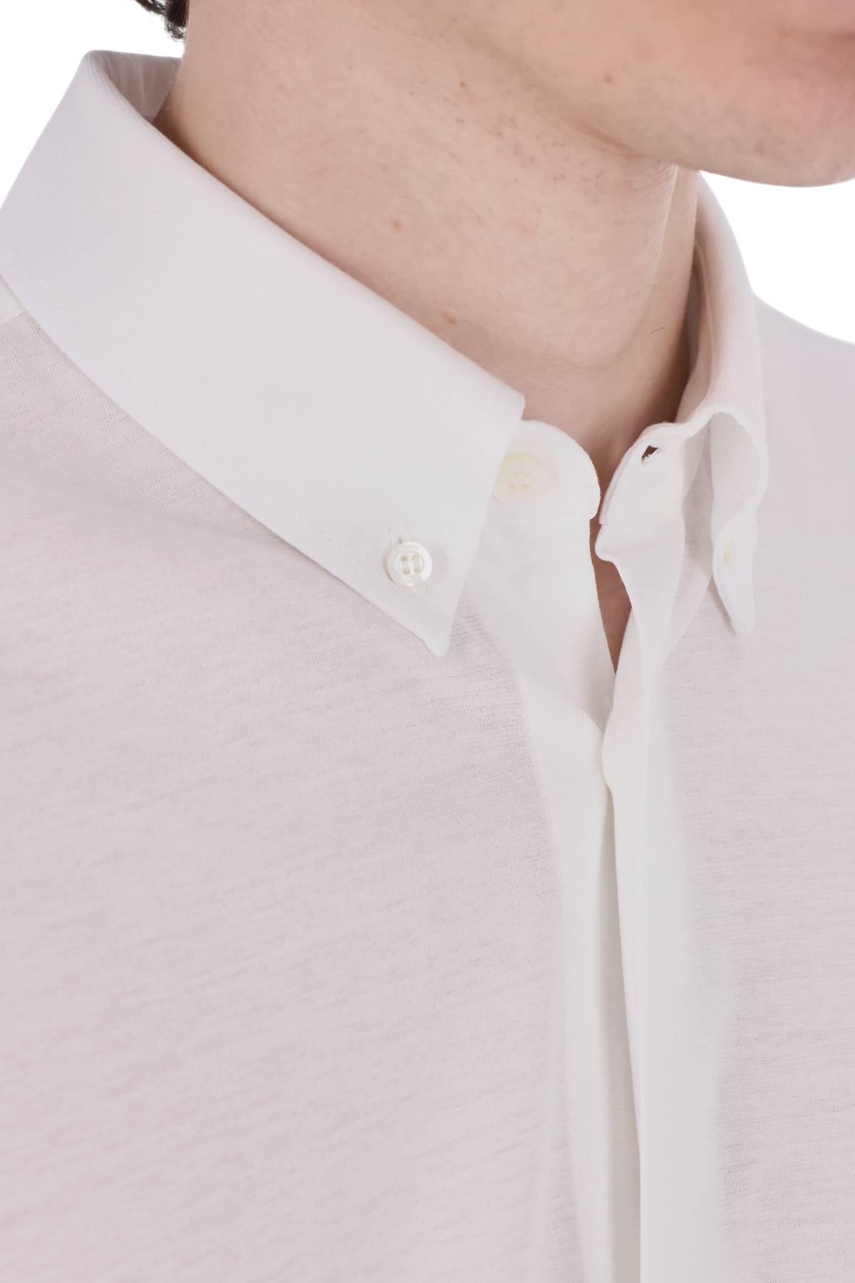 Herno Camicia in crepe di cotone button down JPL00149U 1000 