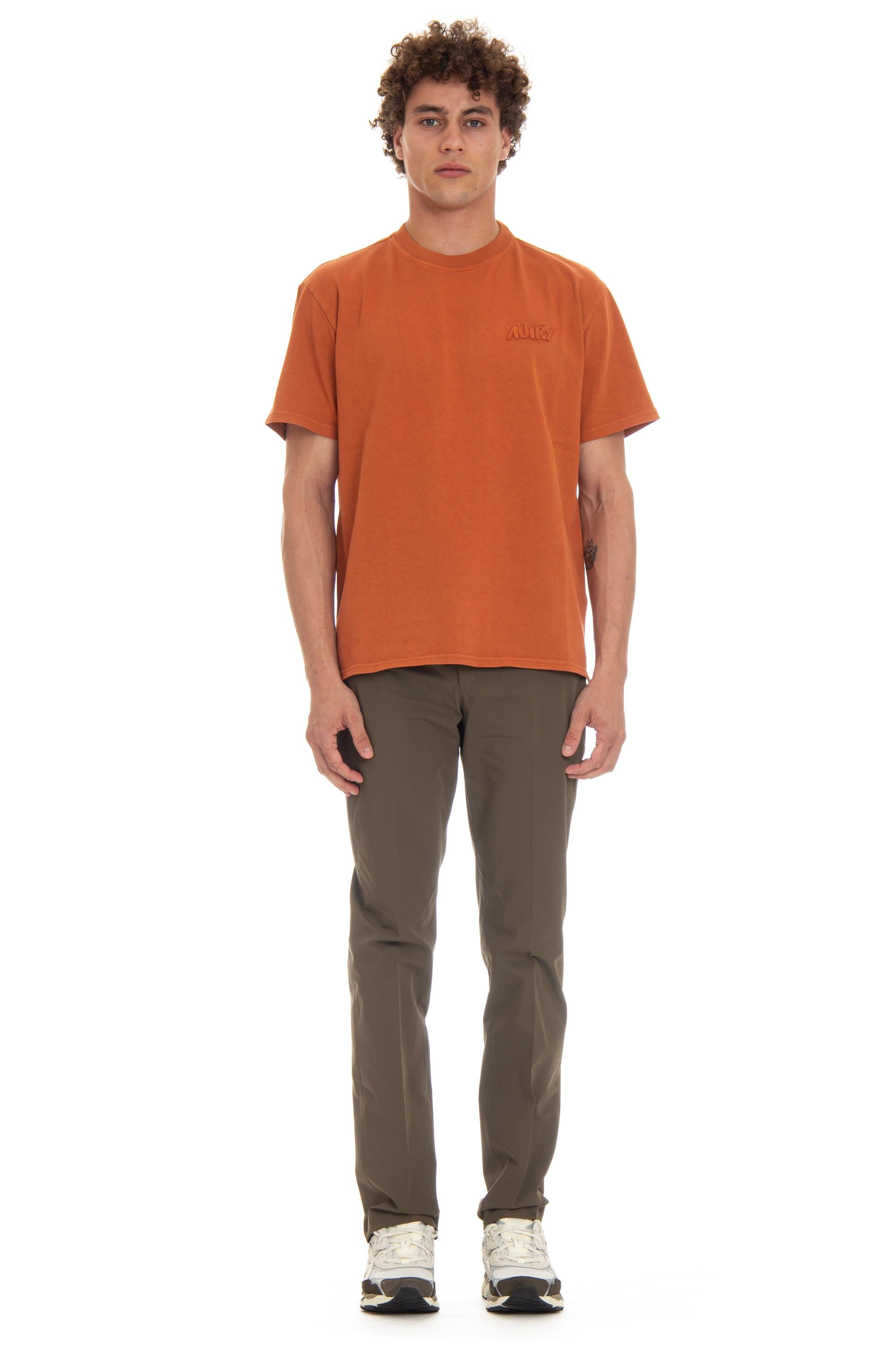T-shirt in cotone con logo tono su tono TSPX 12OO RUST Autry 