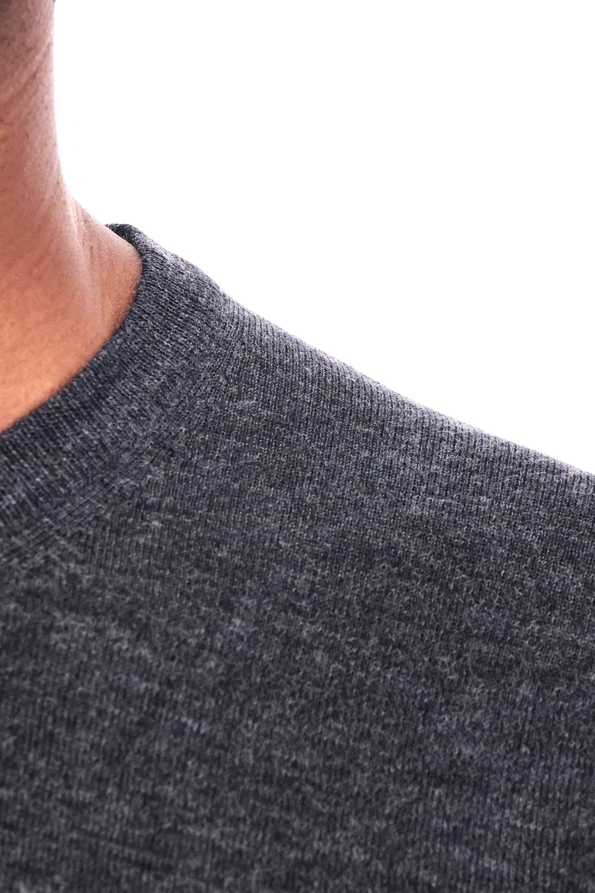 Maglia girocollo in cashmere e seta 1319057567 0095 095 Barba 