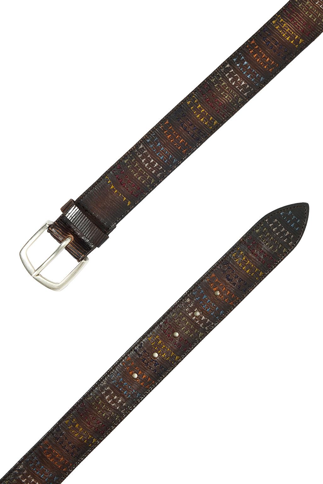 Cintura lamellare in pelle altezza 4 cm U08355_BTR T.MORO Orciani 