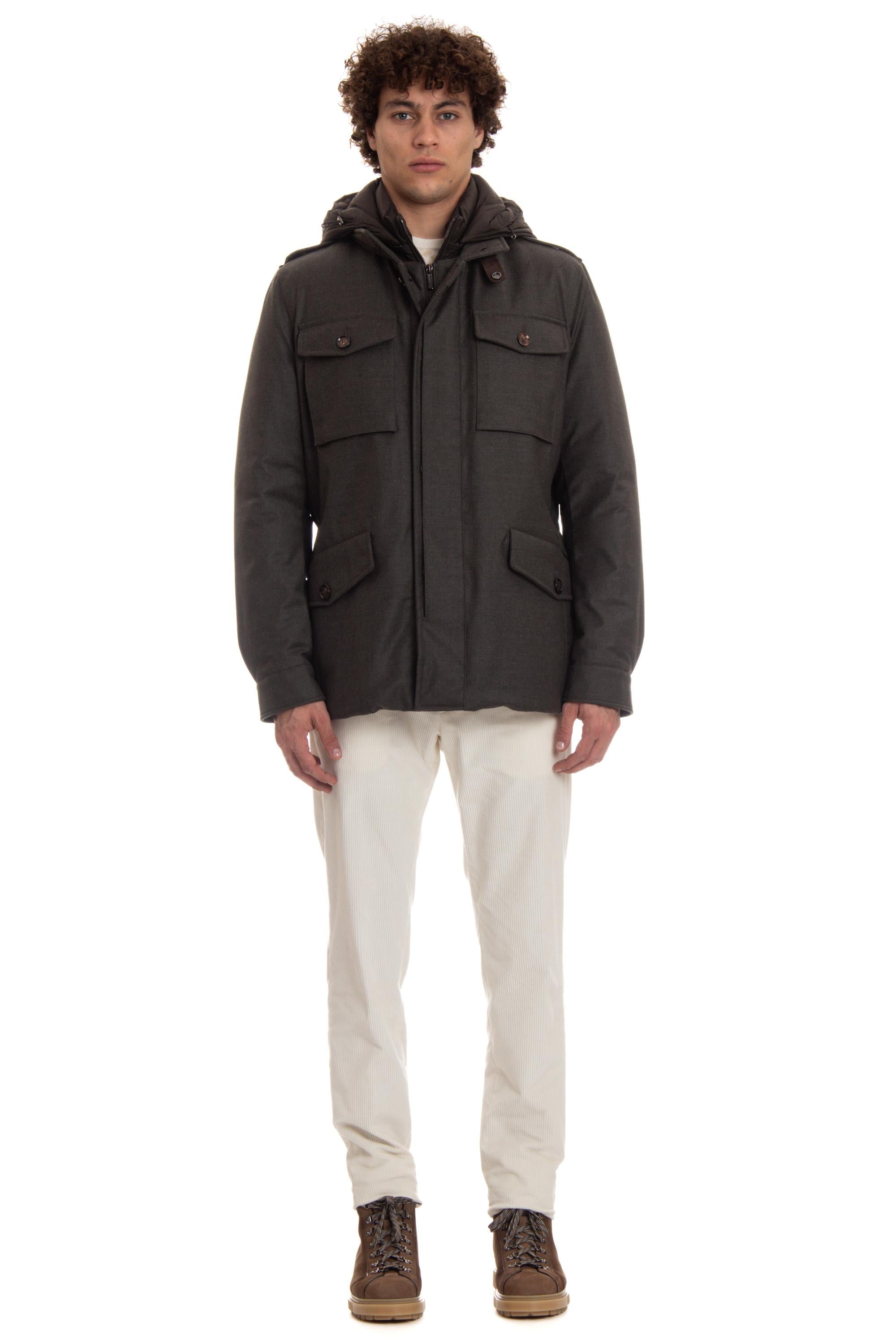 Sahariana in lana anti acqua modello Isac-LL ISAC-LL FOREST Moorer 