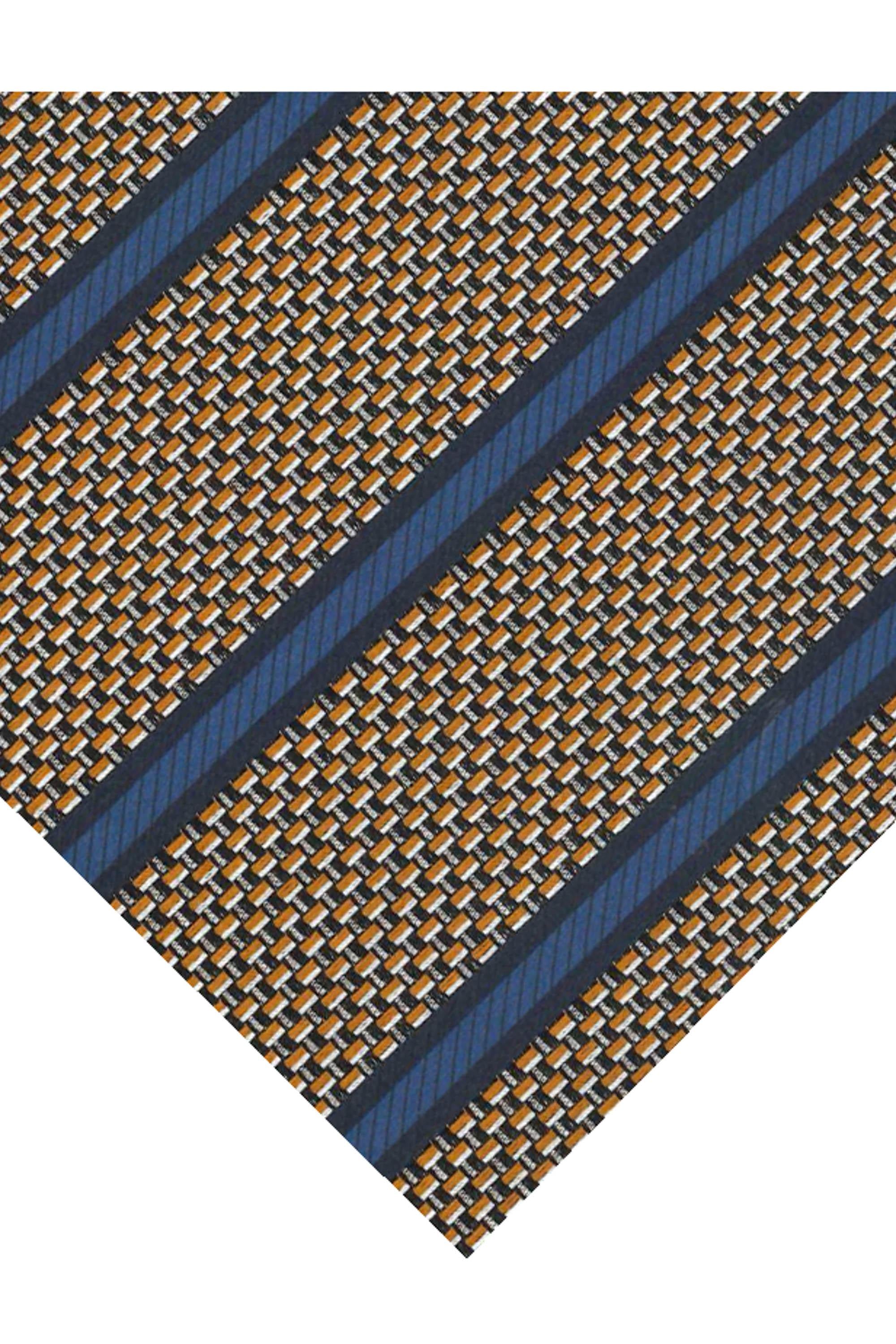 Cravatta regimental in pura seta Z7E35TA7-1P8/2 OR1 Zegna 