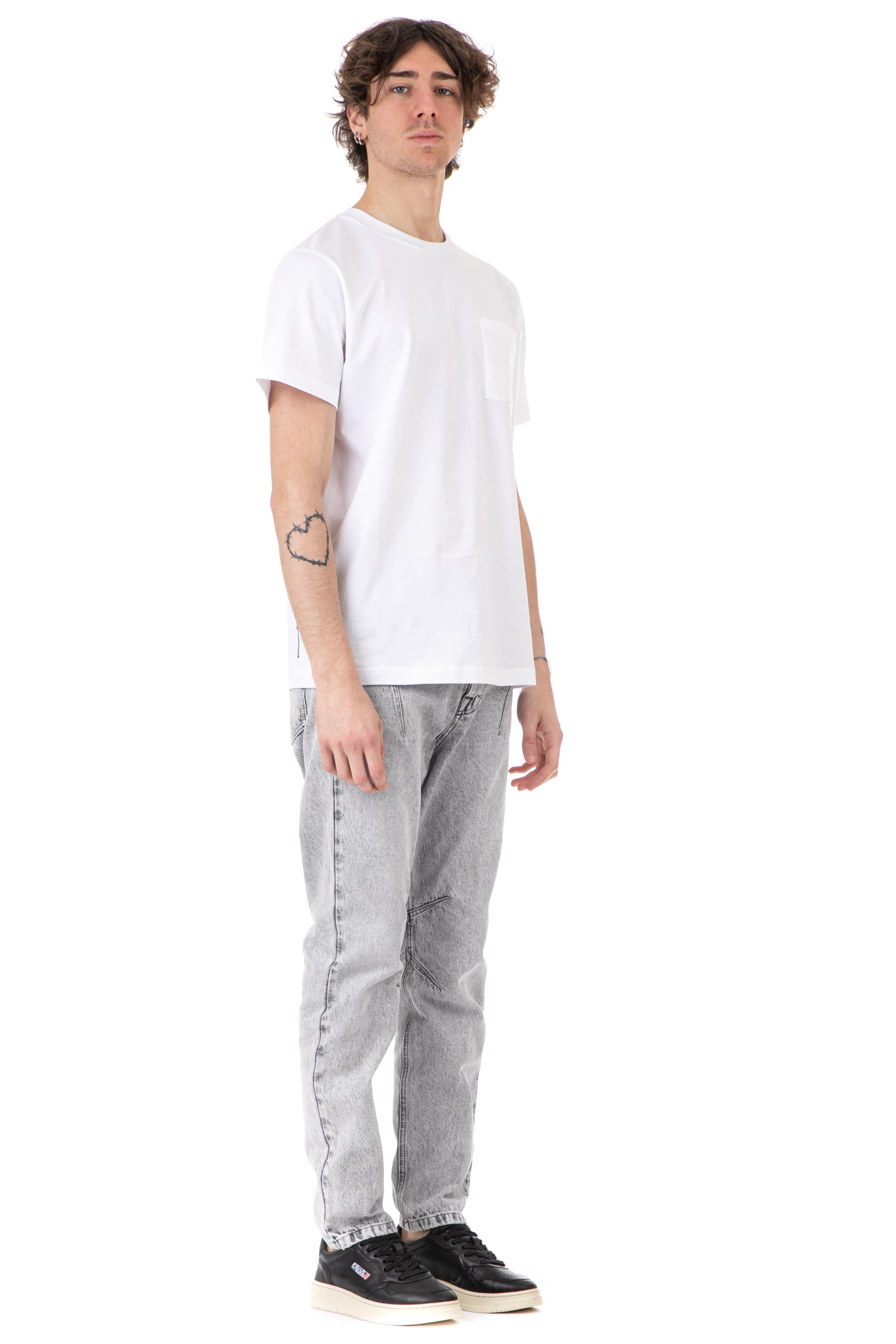 T-shirt in cotone con taschino UT014 2JF0016/2 000 Department 5 