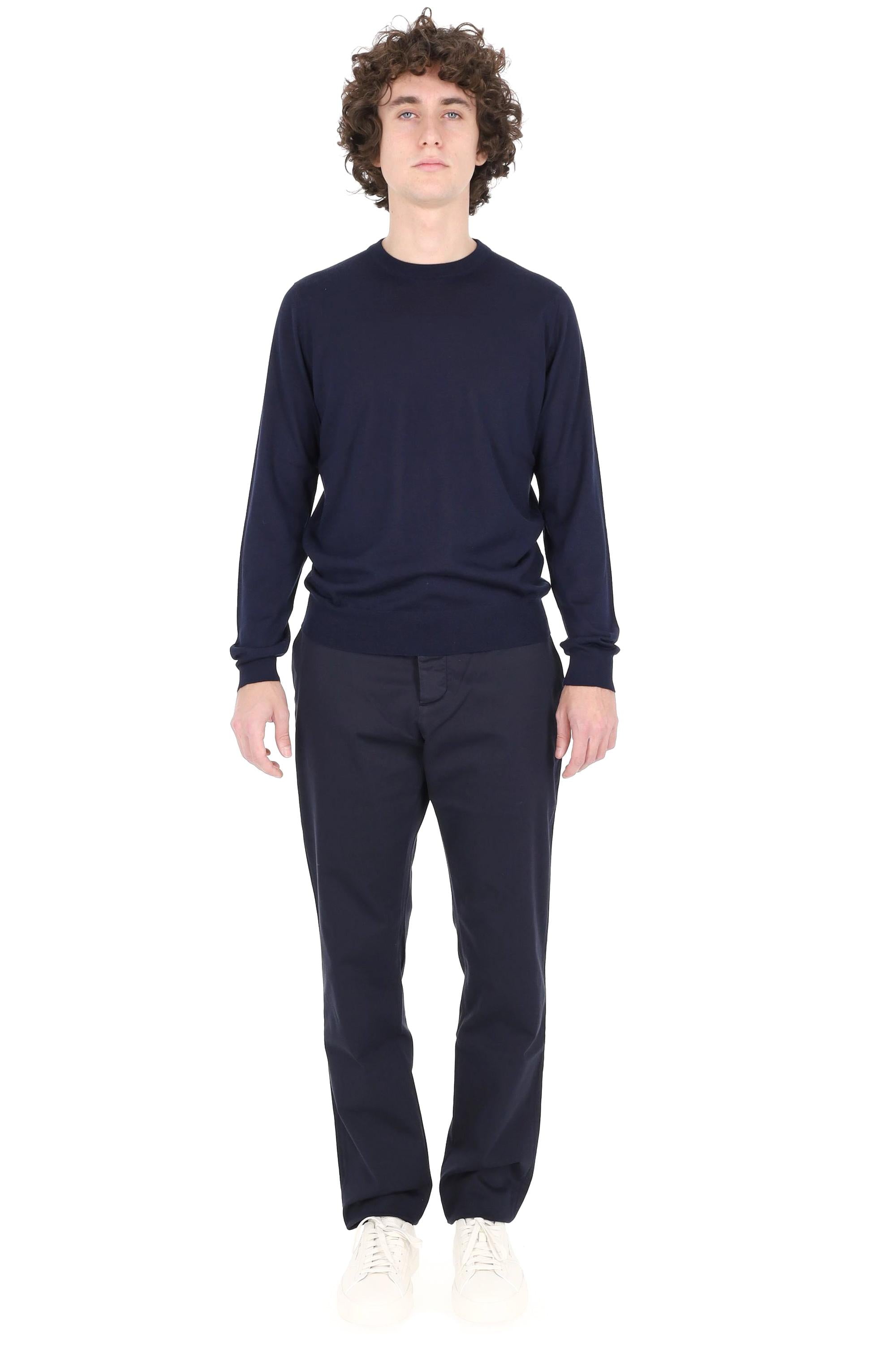 Drumohr Maglia girocollo in leggero cashmere-lana-seta D0KK103L-2 790 