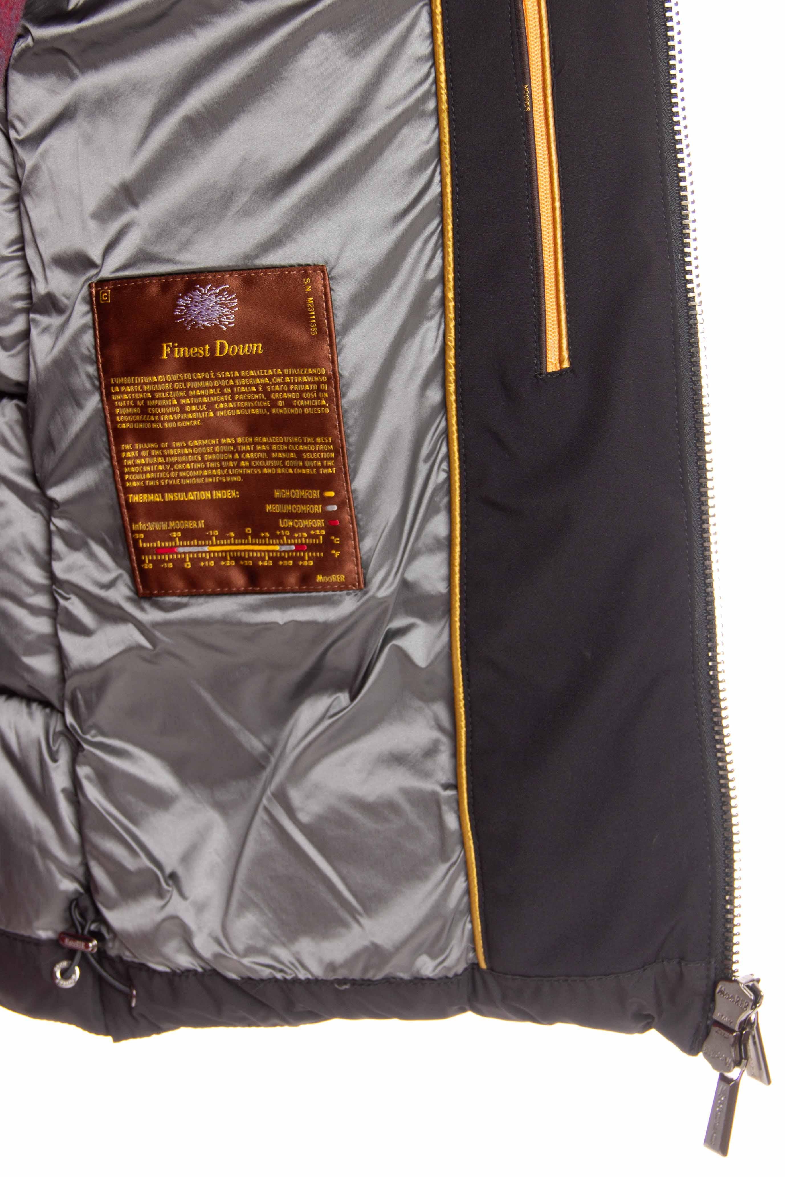 Moorer Piumino in nylon opaco modello Brett-SKT BRETT SKT NERO 