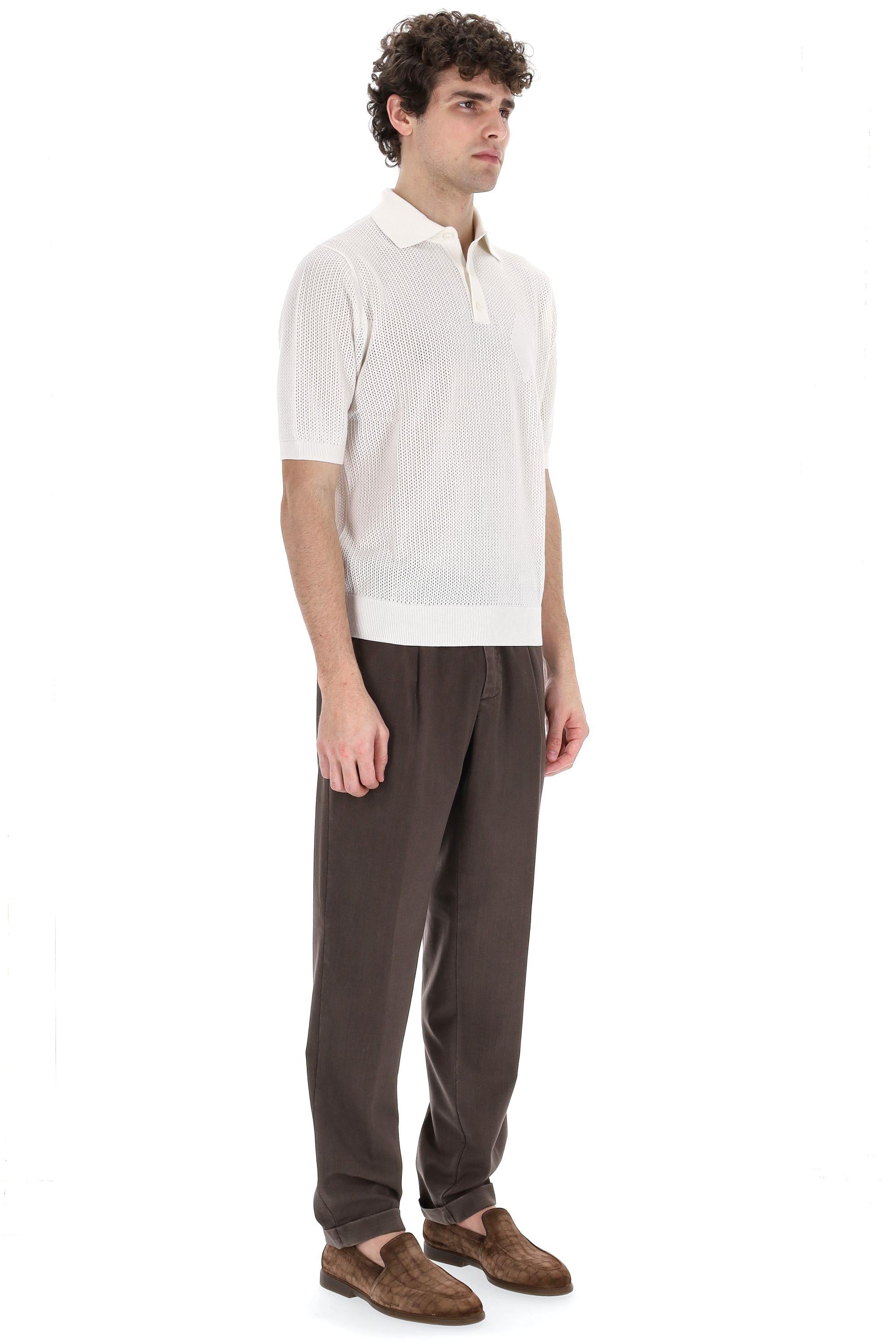 Polo in cotone traforato B2W176 12C91 10144 Ballantyne 