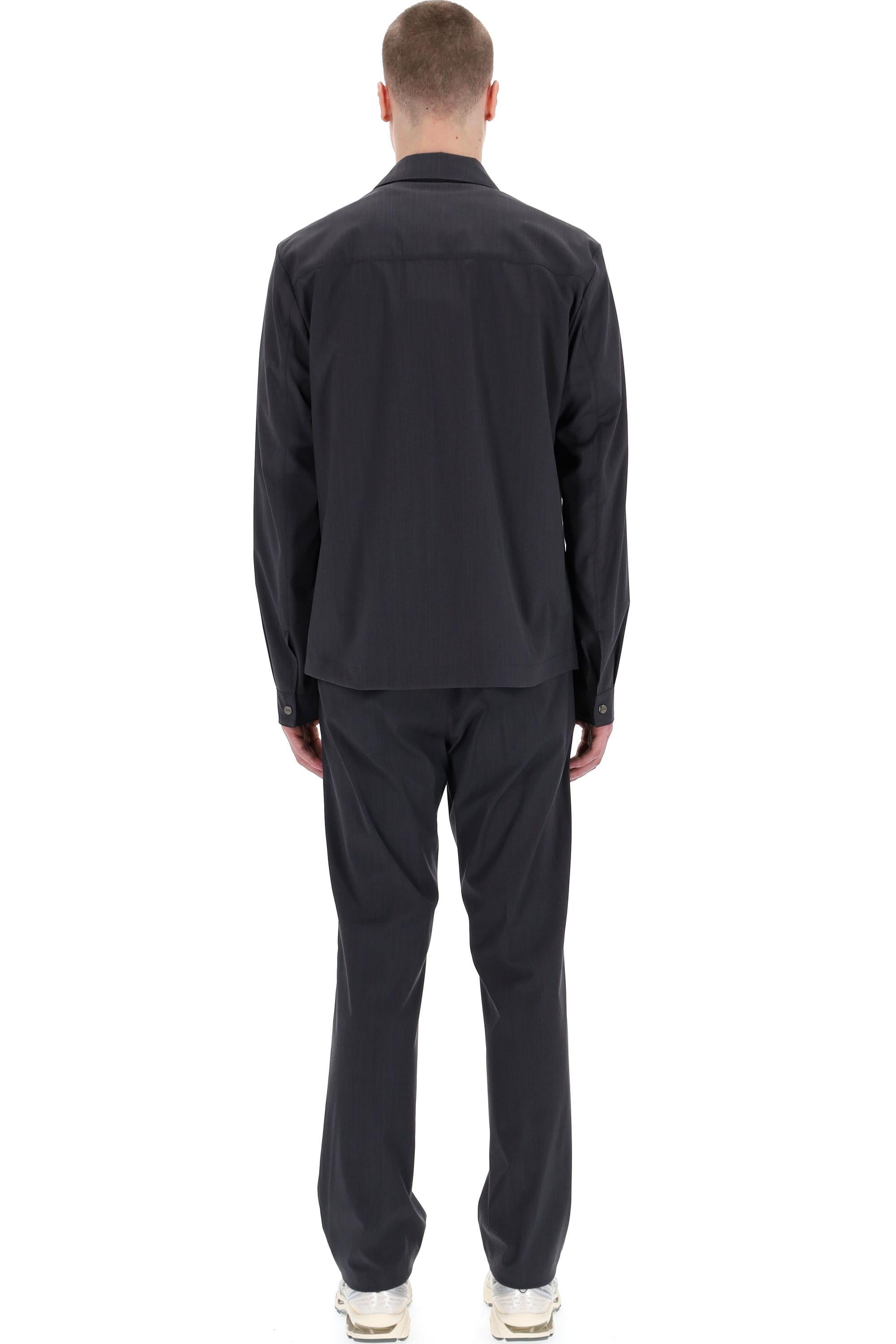 Herno Giubbino collo camicia in lana tecnica GI000495U 9487 