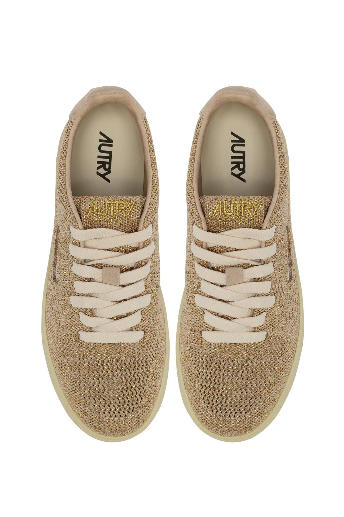 Autry Sneaker donna Medalist Easeknit in maglia EKLW KU02 PLAT/SAND 
