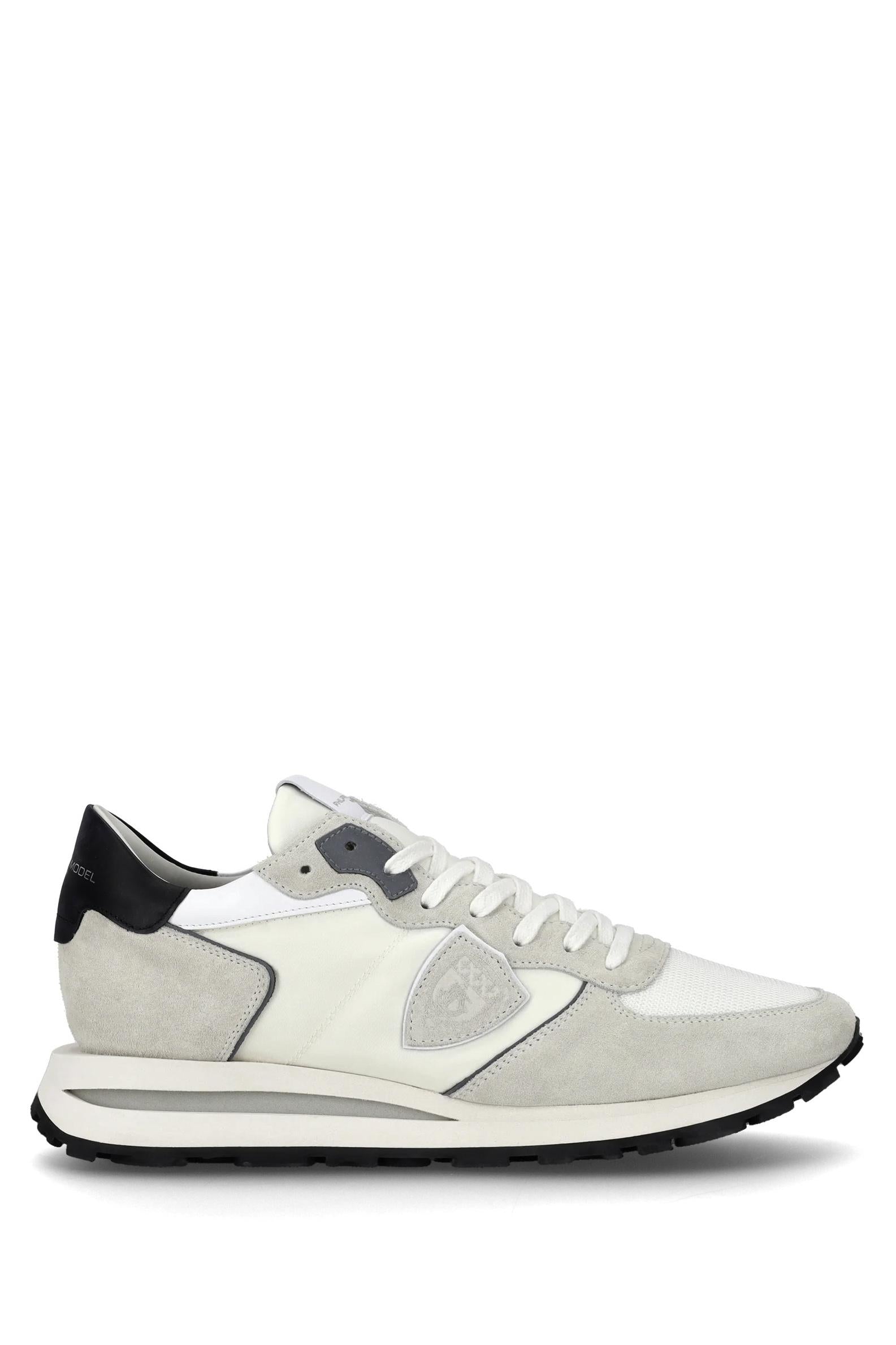 Philippe Model Sneaker Tropez in camoscio e nylon talloncino nero TKLU TROPEZ.2 W007 