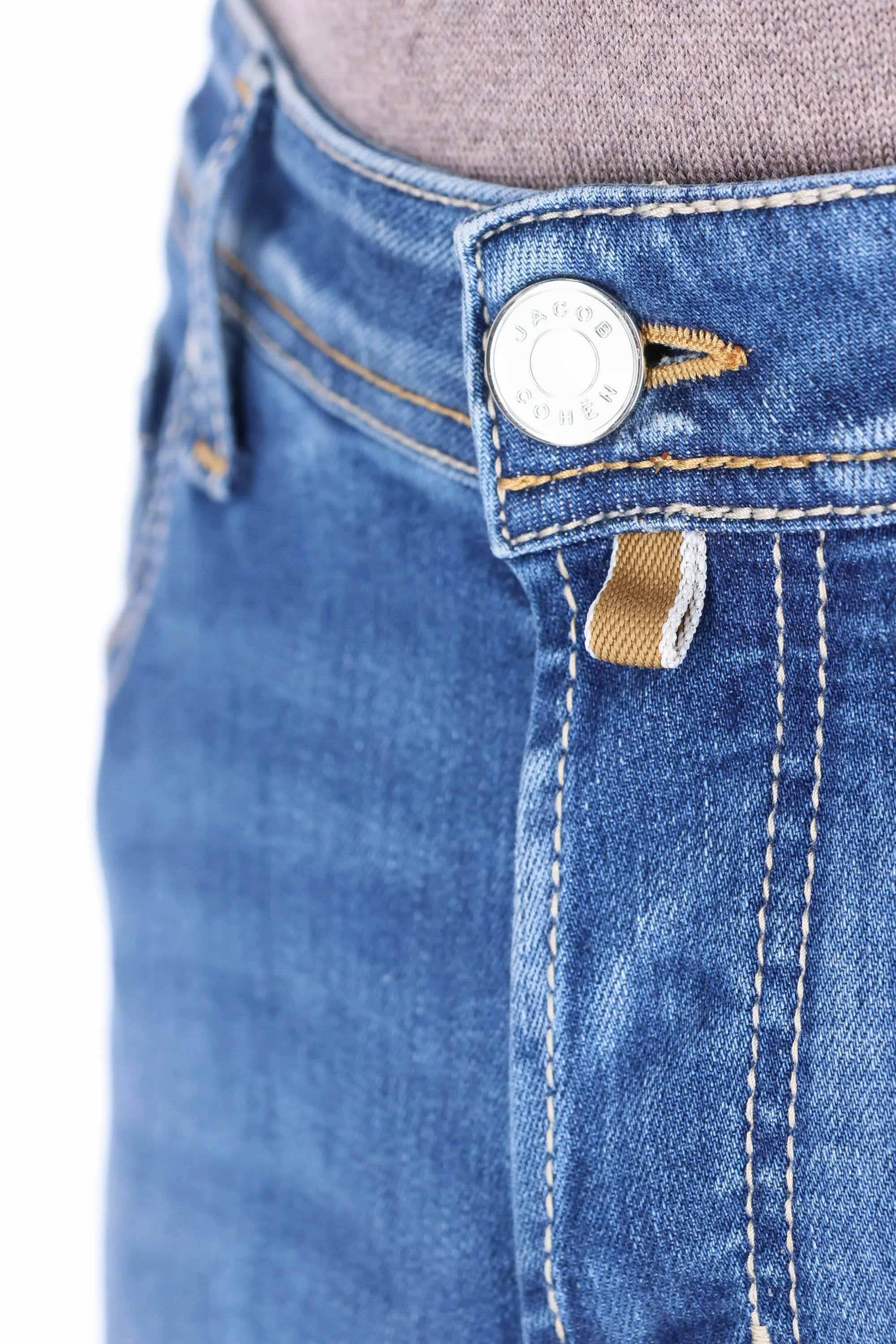 Jacob Cohen Jeans in cotone comfort etichetta cavallino beige Nick fit JUX_QX006 N34 S3623 NICK 300D 