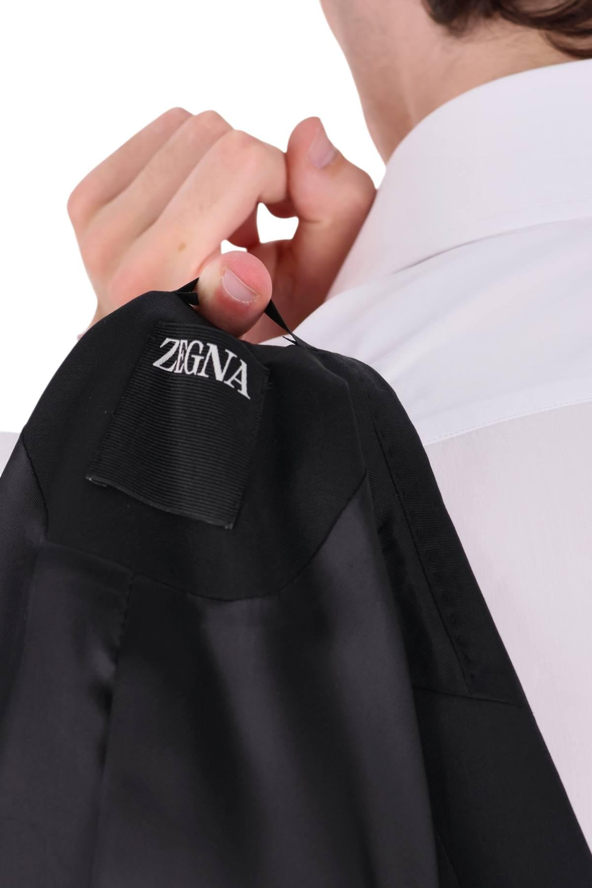 Zegna Abito slim fit in lana-mohair drop 7 317702A3 28GCGN 20261 