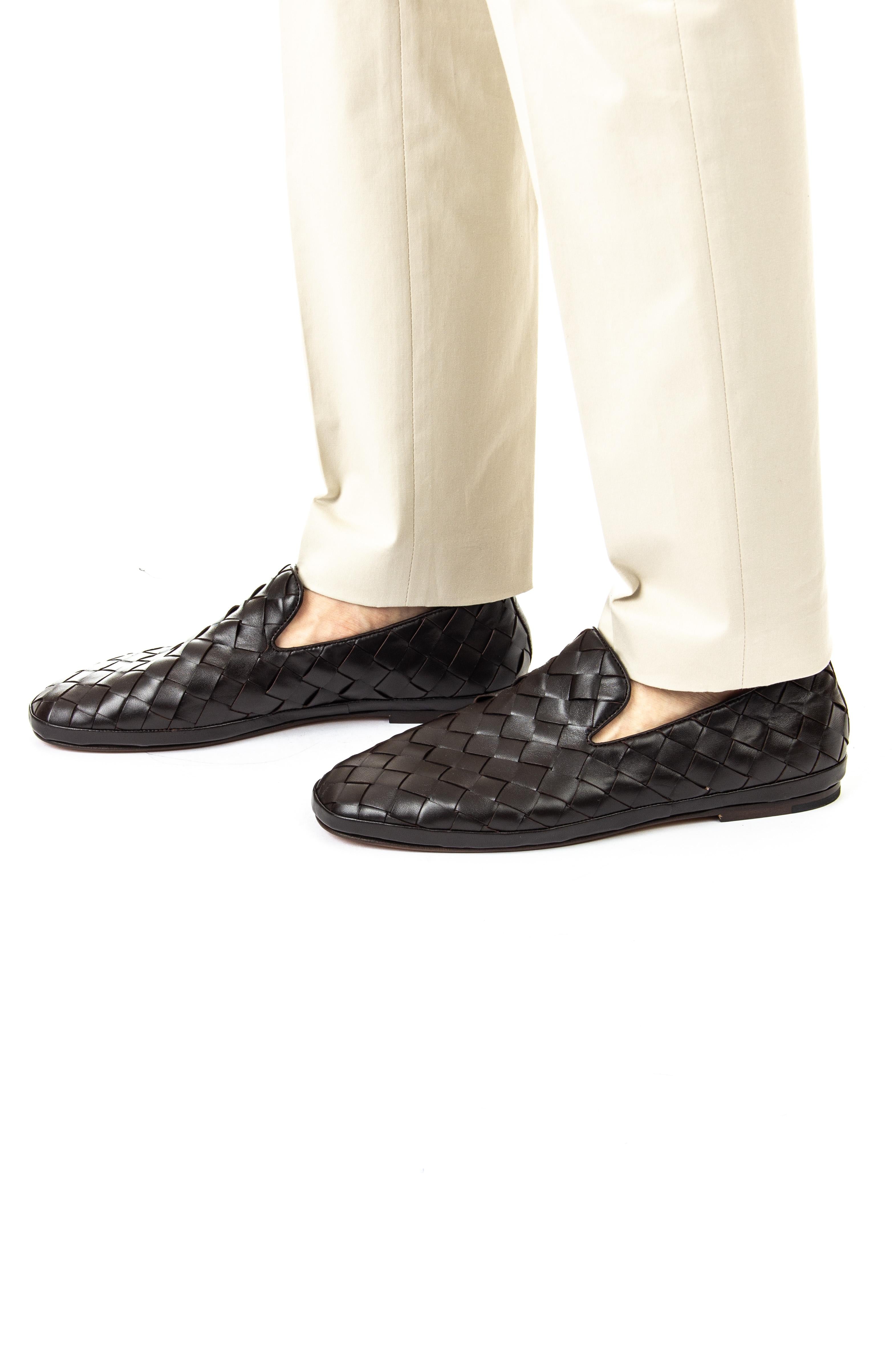Henderson Slip on in nappa intrecciata GUINEA.X.1 T.MORO 