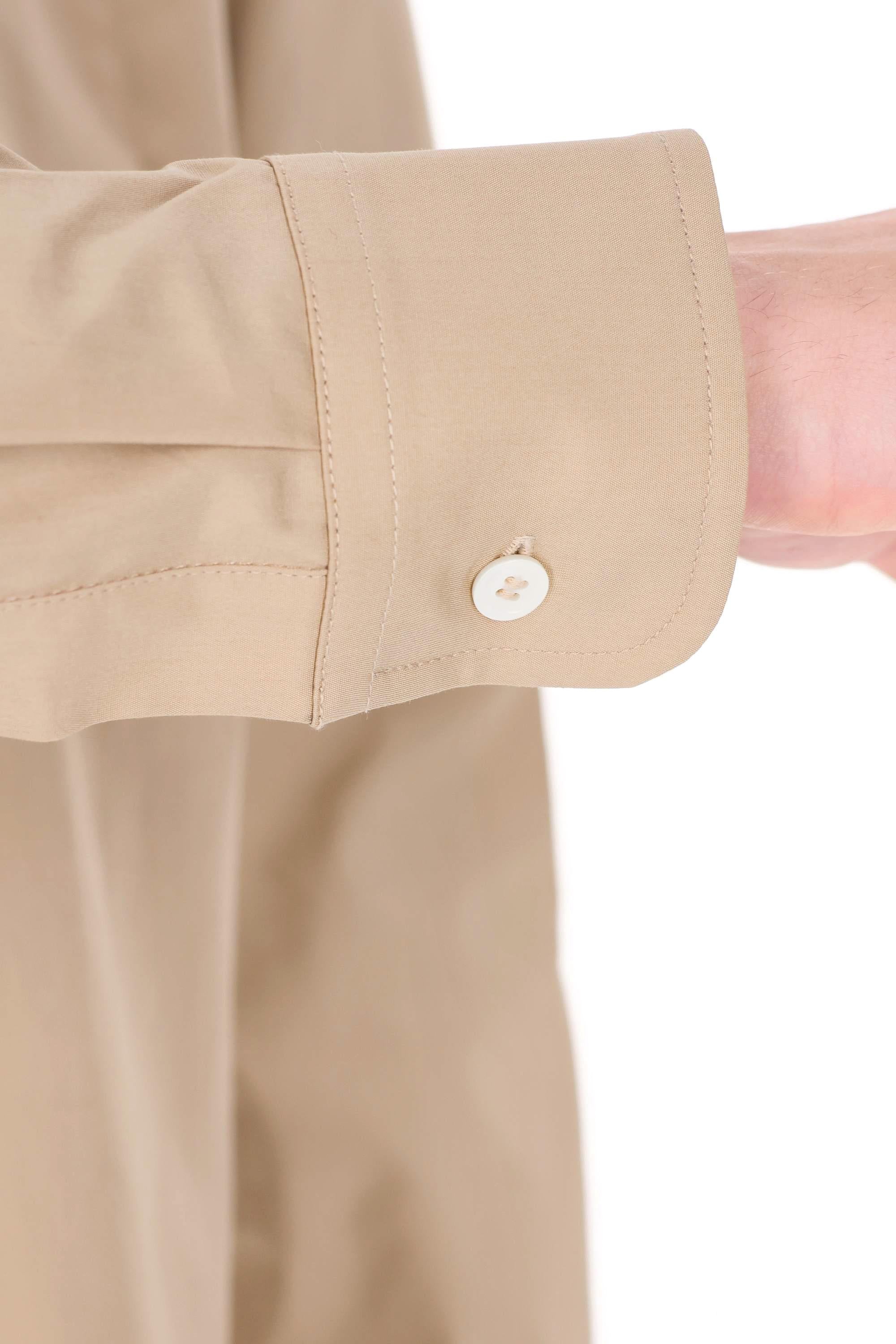 A.P.C. Camicia in popeline di cotone COHLE-H12652 BAA-BEIGE 
