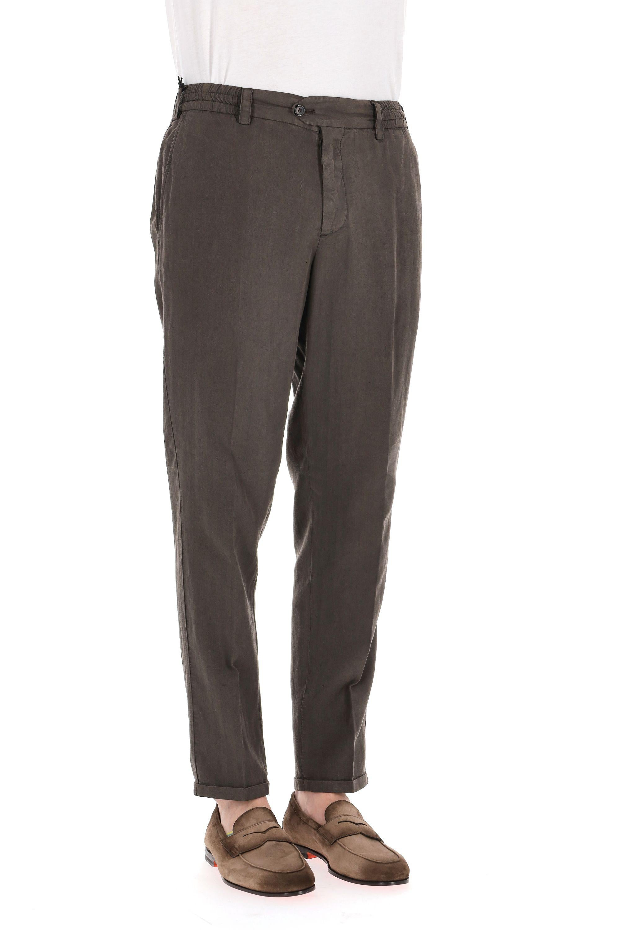Pantalone a resca in lyocell-lino-cotone The Rebel fit RTRBB30REW SD61 Y177 PT Torino 