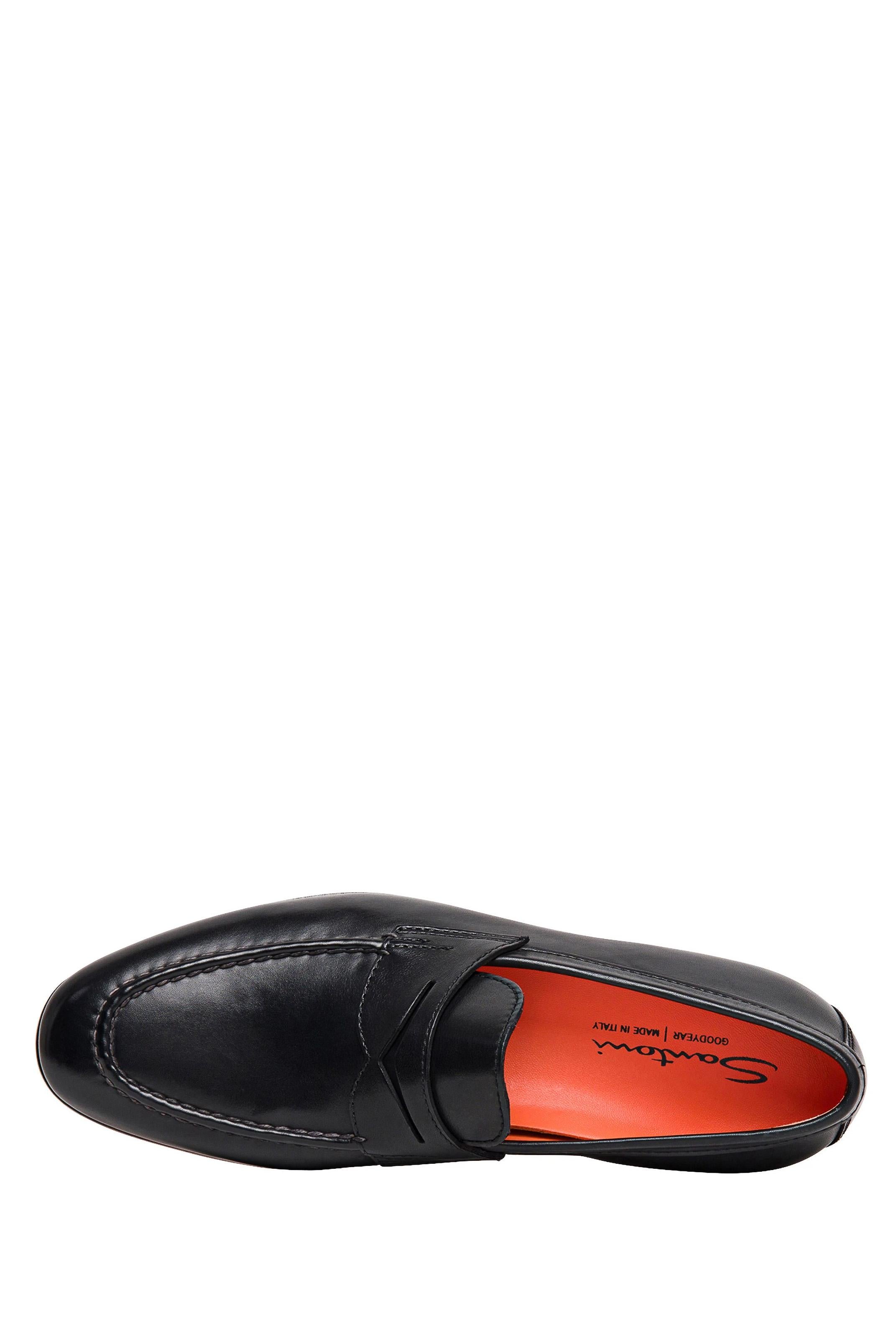 Santoni Scarpa penny loafer in pelle MCNC18007SA4BSLF/2 N01 