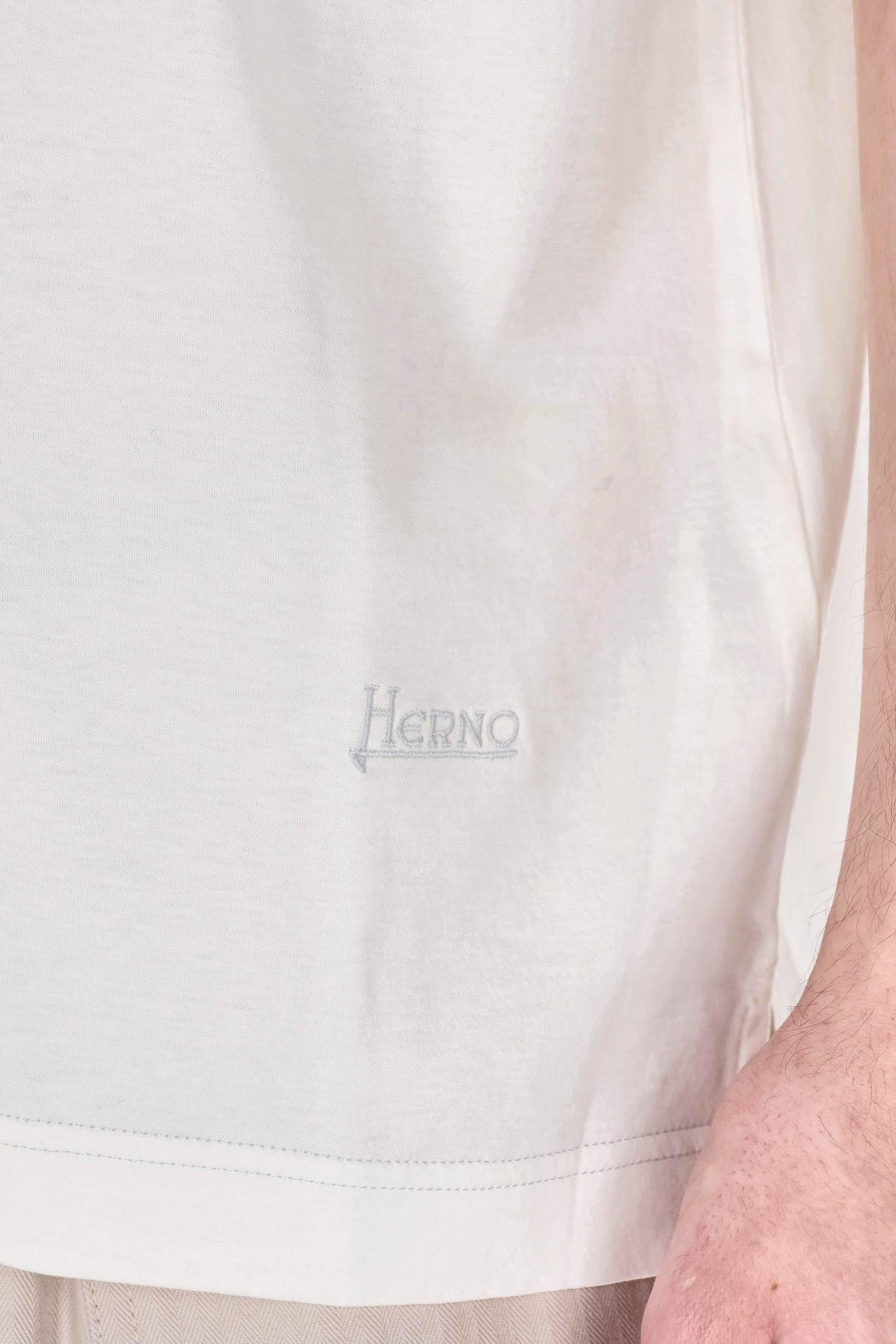 Herno T-shirt in cotone punto felpa JG000281U 1000 