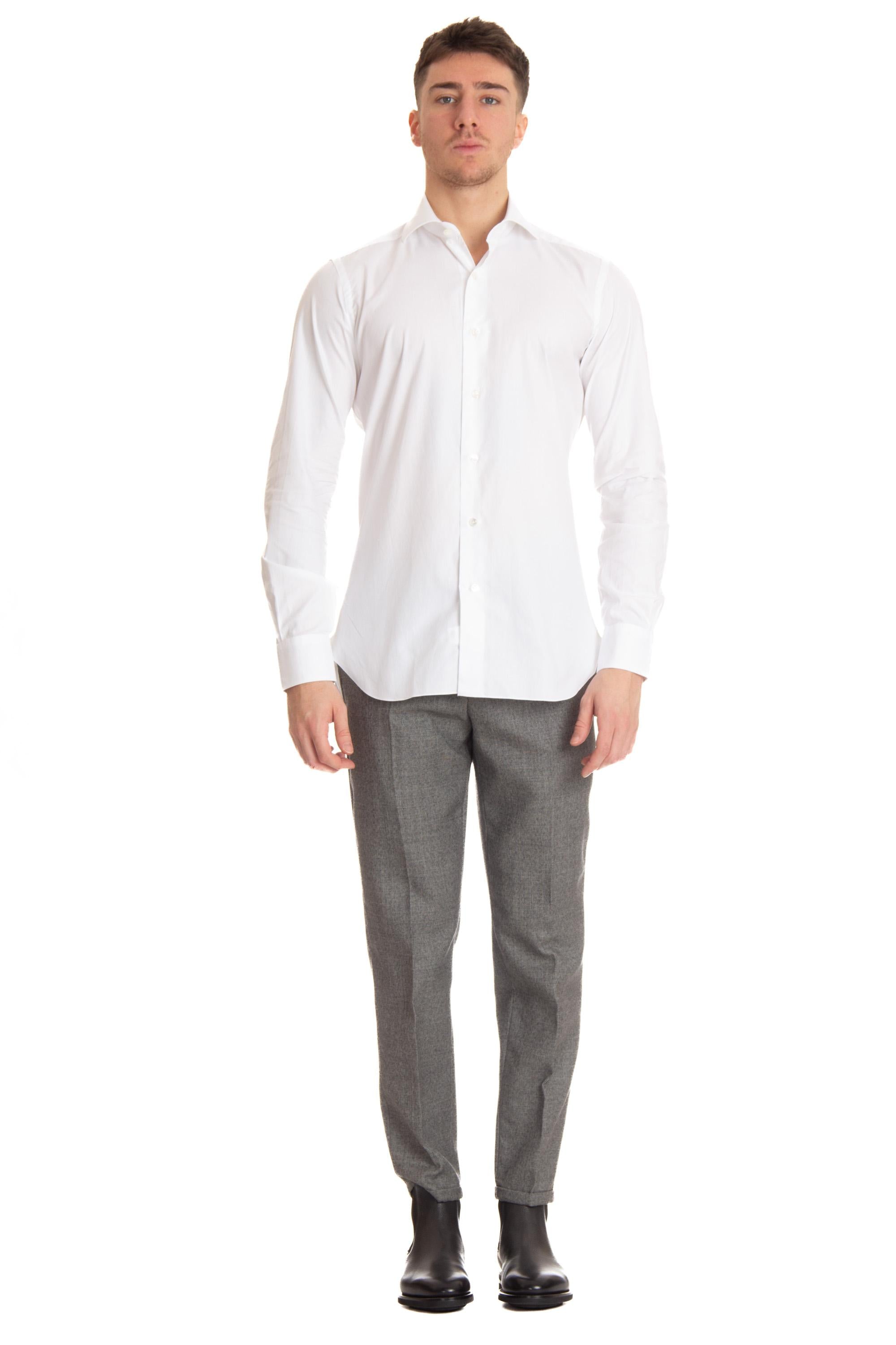 Camicia sartoriale microtrama linea Culto K1U13P0136.85.U BIANCO Barba 