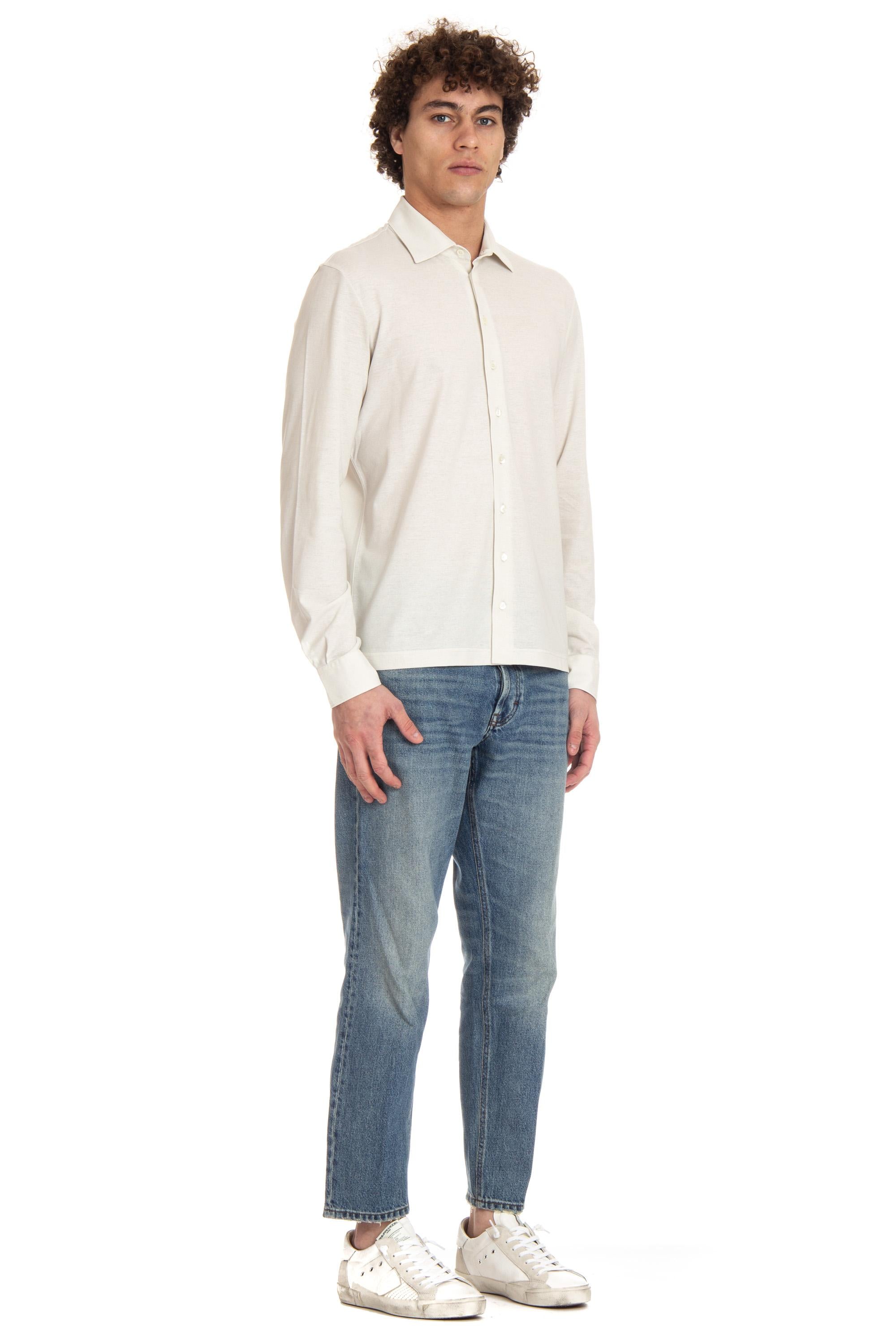 Herno Camicia-polo in crepe di cotone JPL00116U 1315 