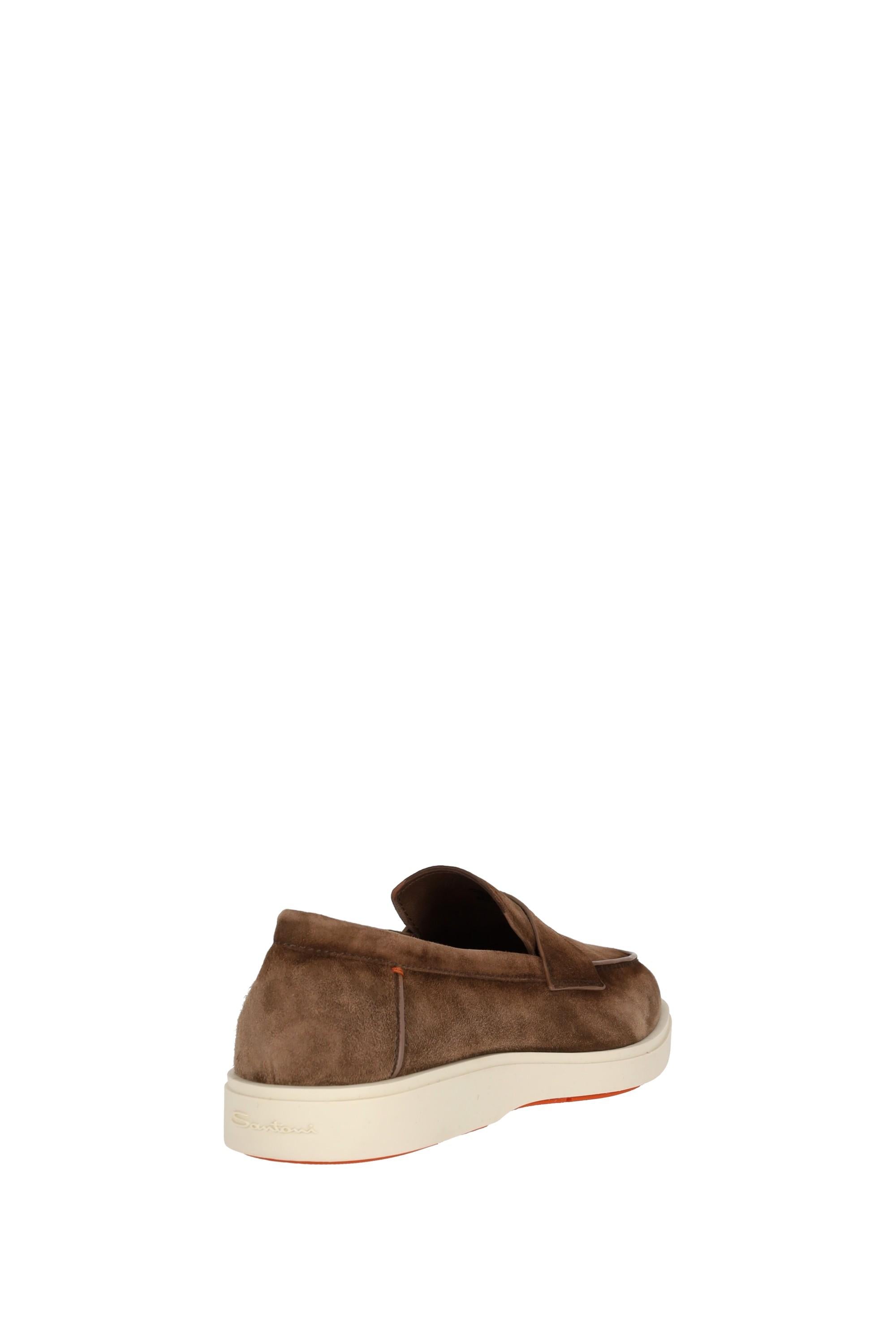 Santoni Slip on in camoscio fondo gomma MGDT19051TICSEAA M21 