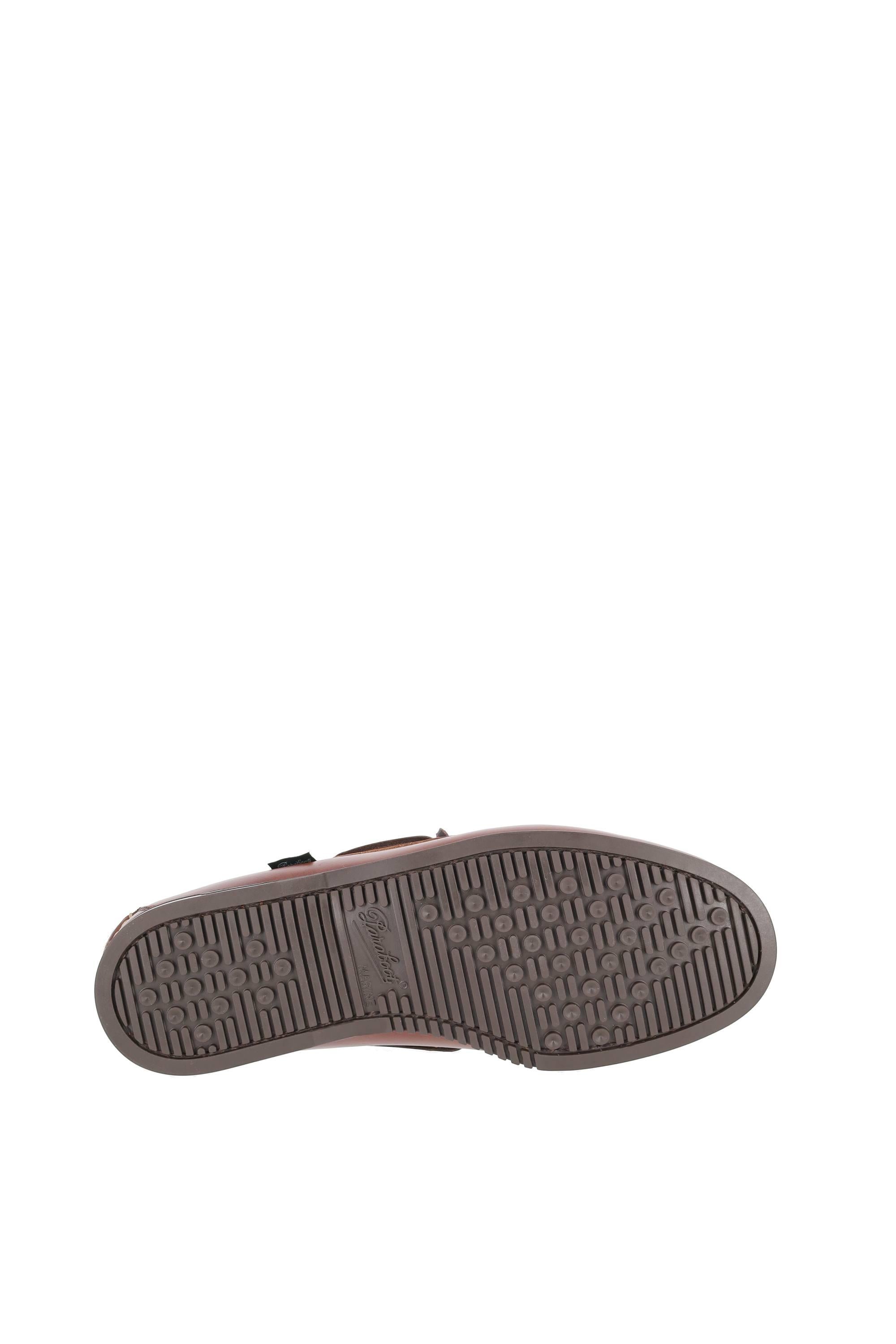 Paraboot Mocassino da barca in pelle modello Barth 781001 MARRON-AMERICA 