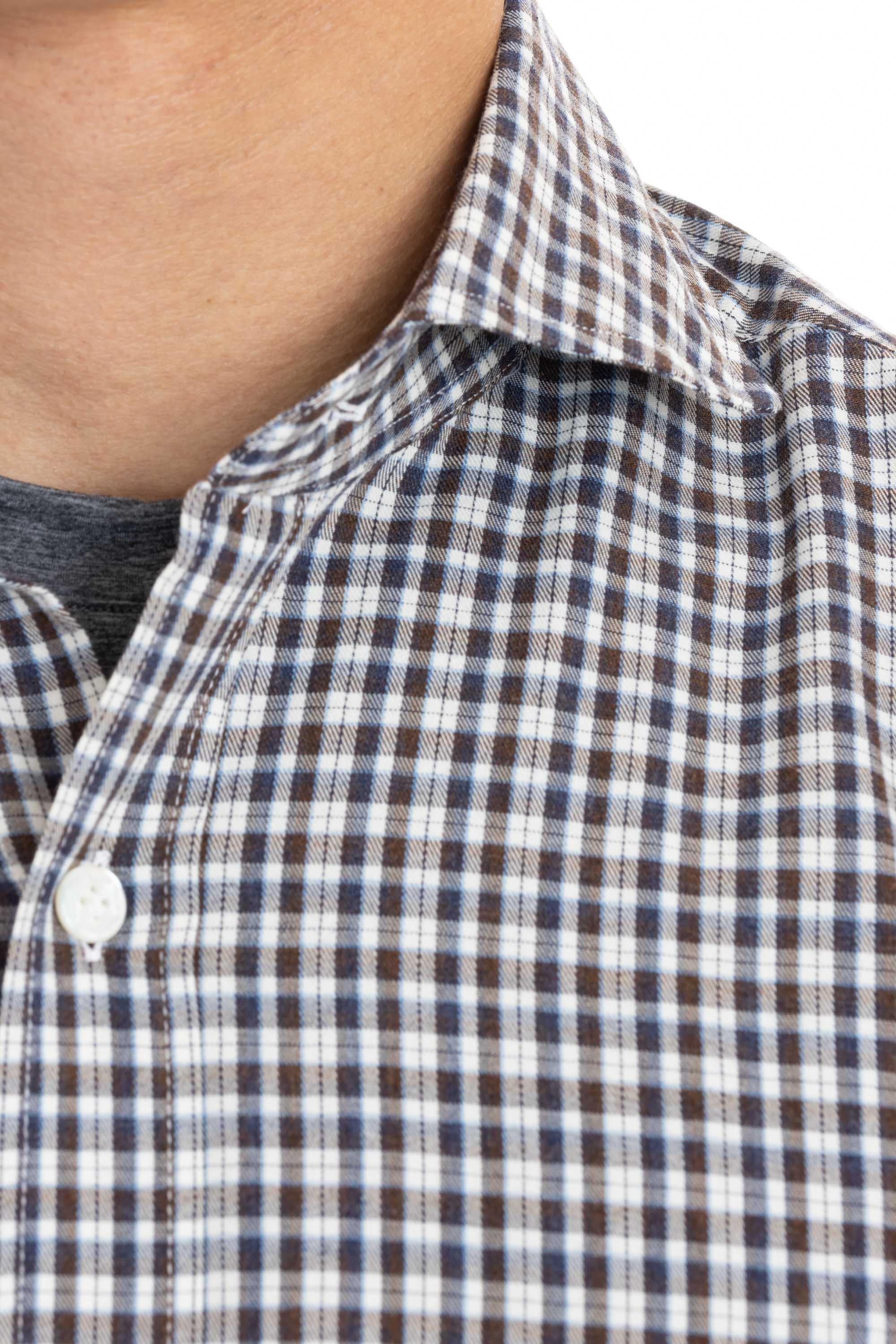 Camicia micro quadretto linea Dandylife LFU13P0144013.X 0001 Barba 