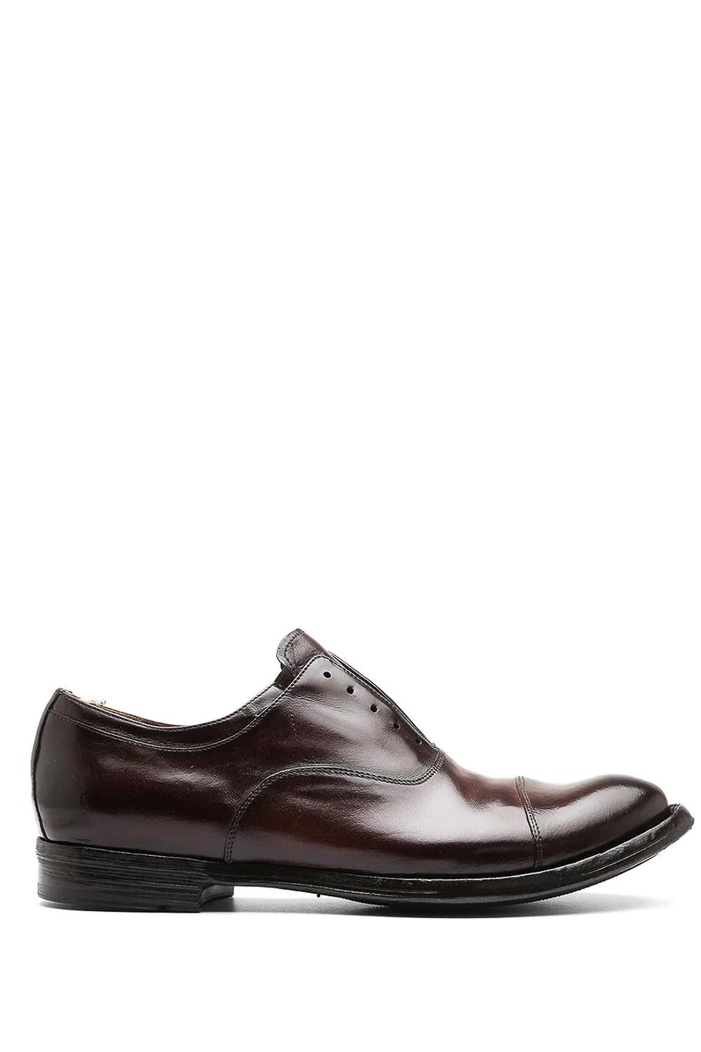Officine Creative Scarpa oxford in pelle fondo cuoio OCANATO015AERBUD211 T.MORO 