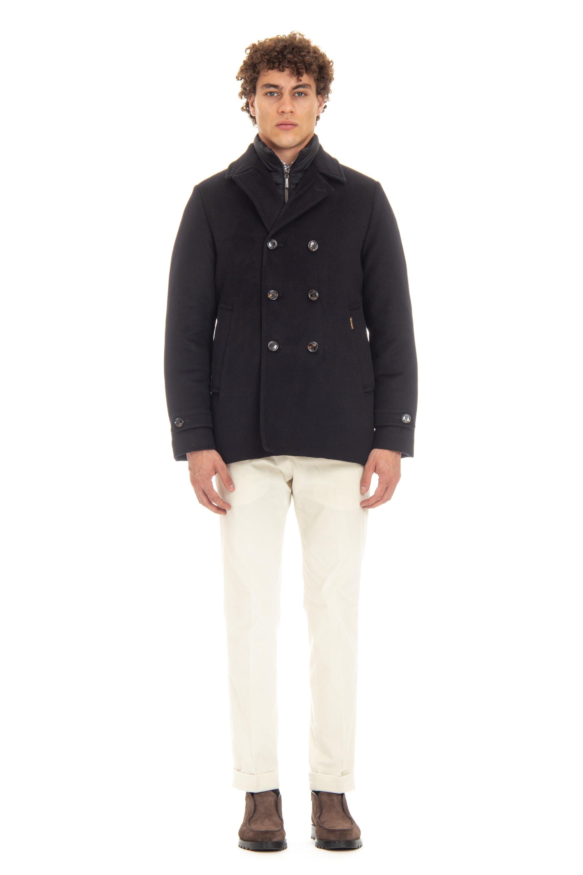 Peacoat in lana-cashmere mod. Bolgi-LE BOLGI-LE NAVY Moorer 