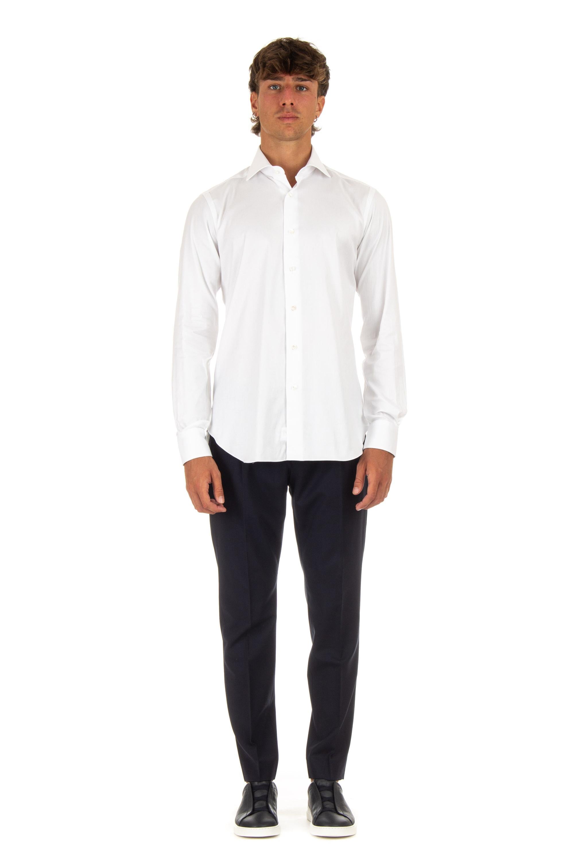 Camicia in royal oxford etichetta nera I1U13P01PZ5009U BIANCO Barba 