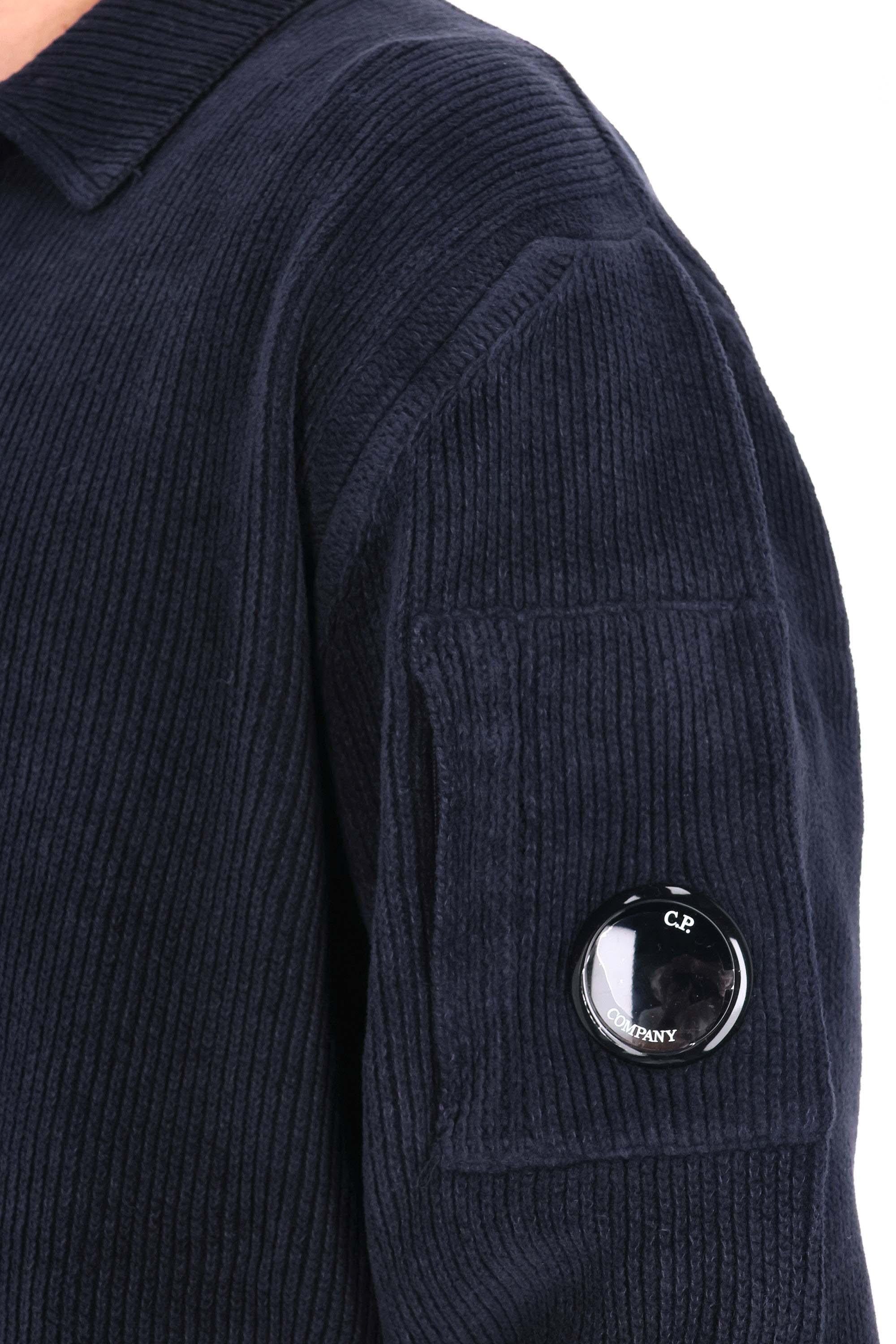 CP Company Polo-felpa in ciniglia di cotone MKN021A00-5558G 888 