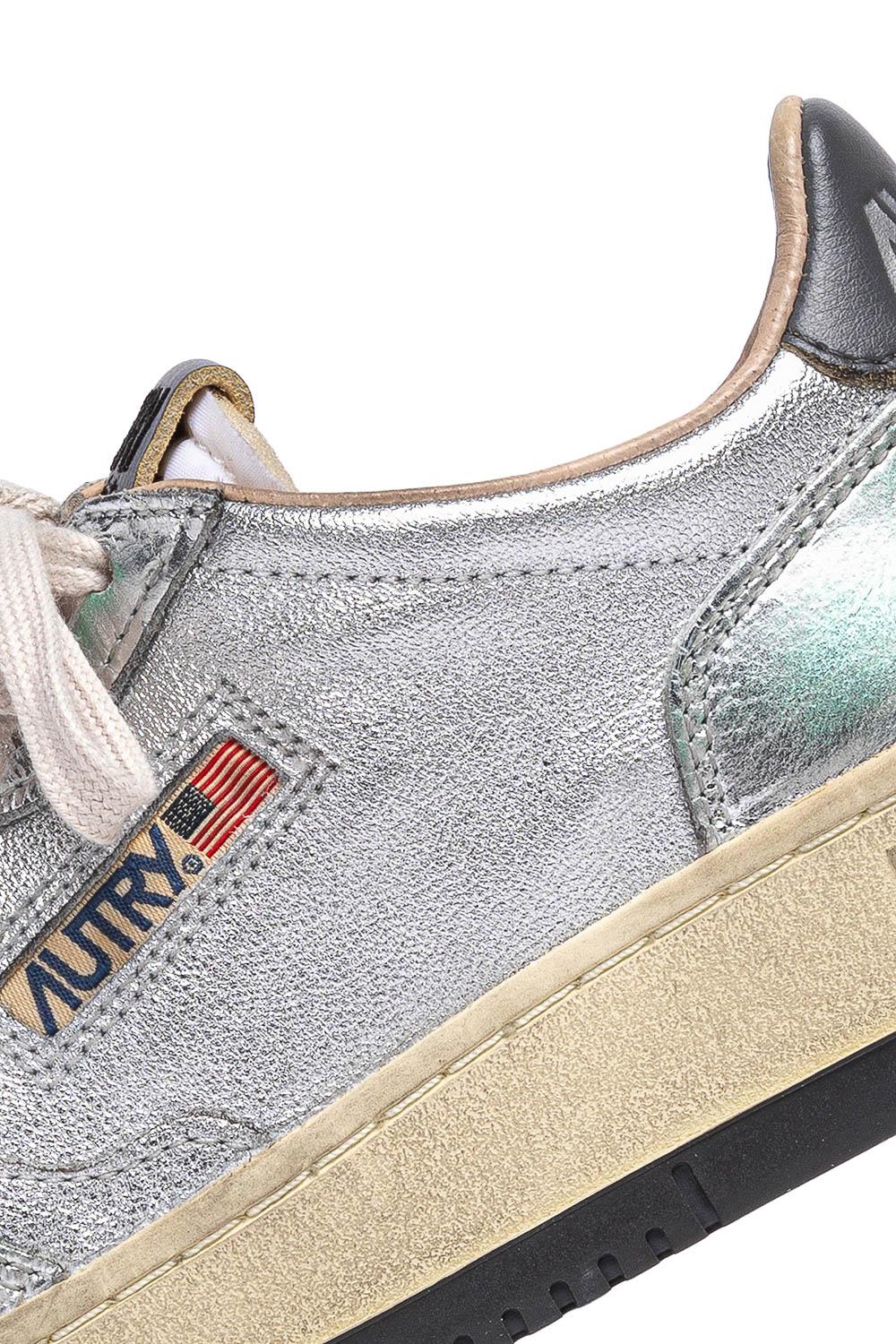 Autry Sneaker donna SuperVintage in pelle AVLW MH01 GRNPLAT/SILV 