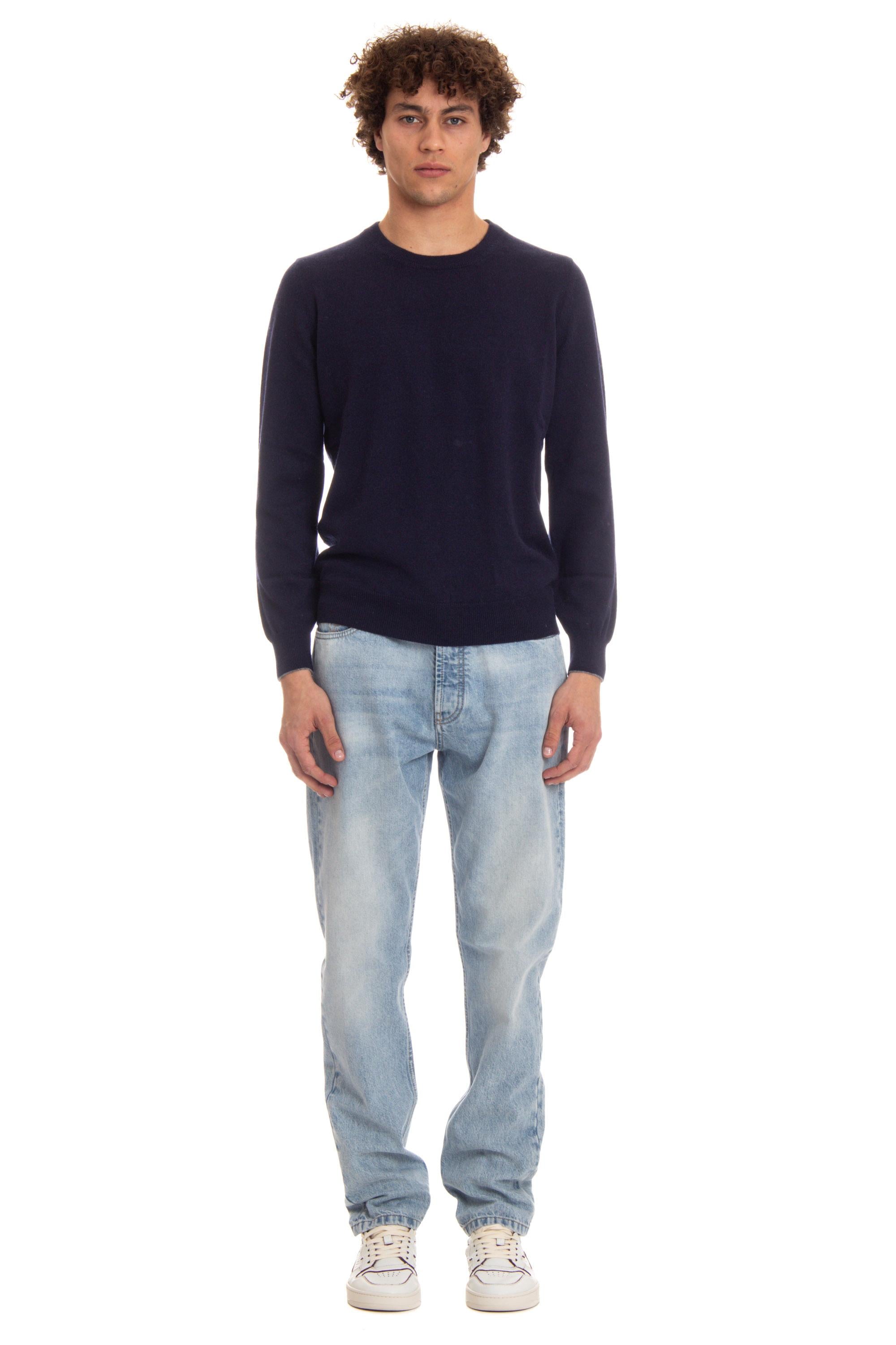 Maglia girocollo in puro cashmere M2200100. CW425 Brunello Cucinelli 