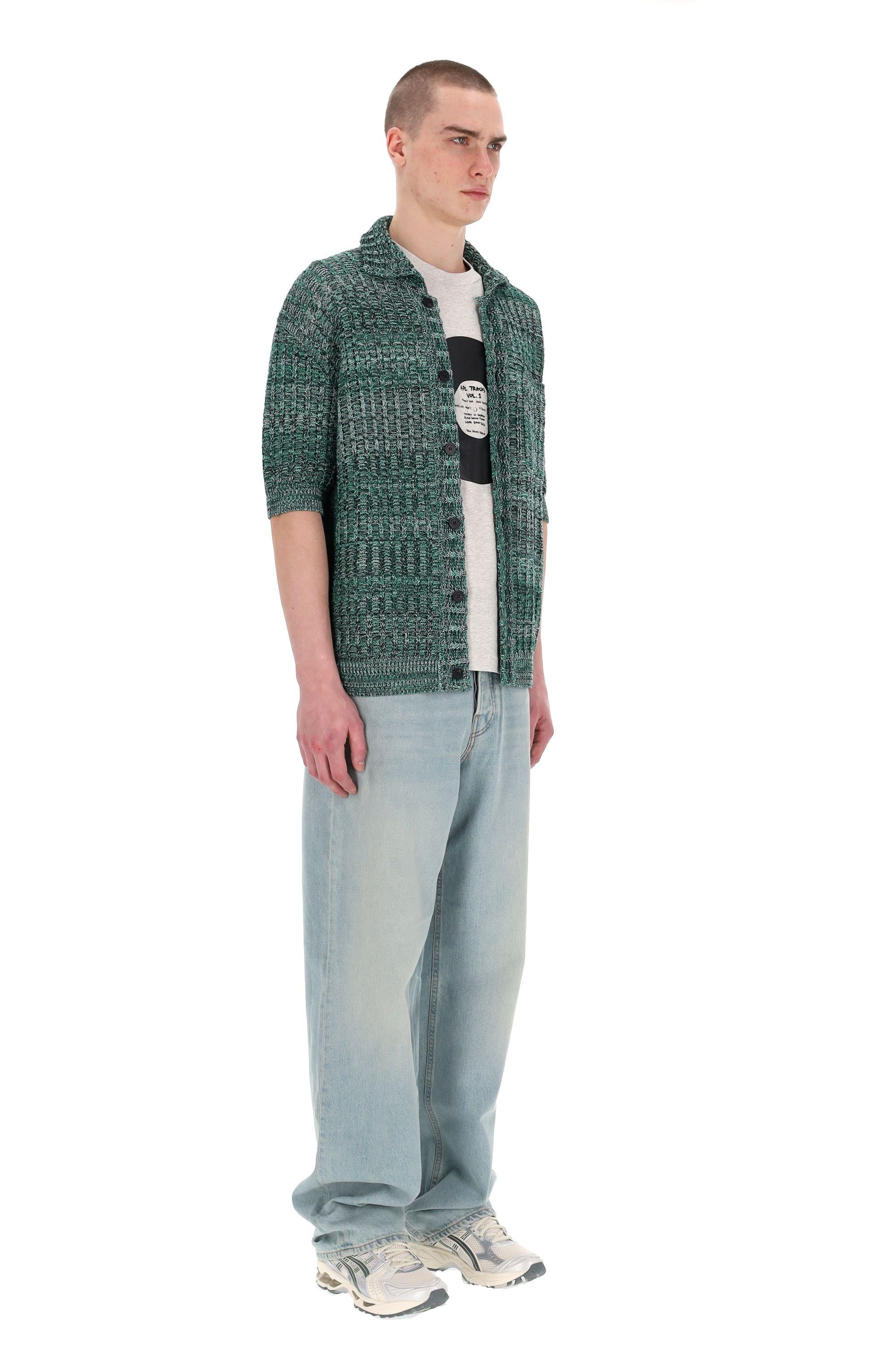 Cardigan mezza manica in cotone moulinè RB27125 RB2728 Roberto Collina 