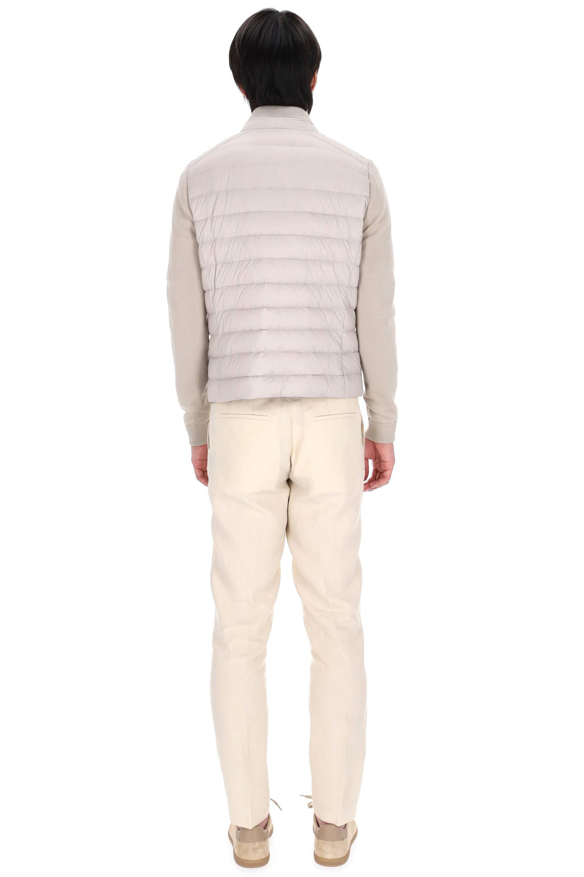 Moorer Piumino bomber con maniche in maglia mod. Cattaneo-S3r CATTANEO-S3R MANDORLA 