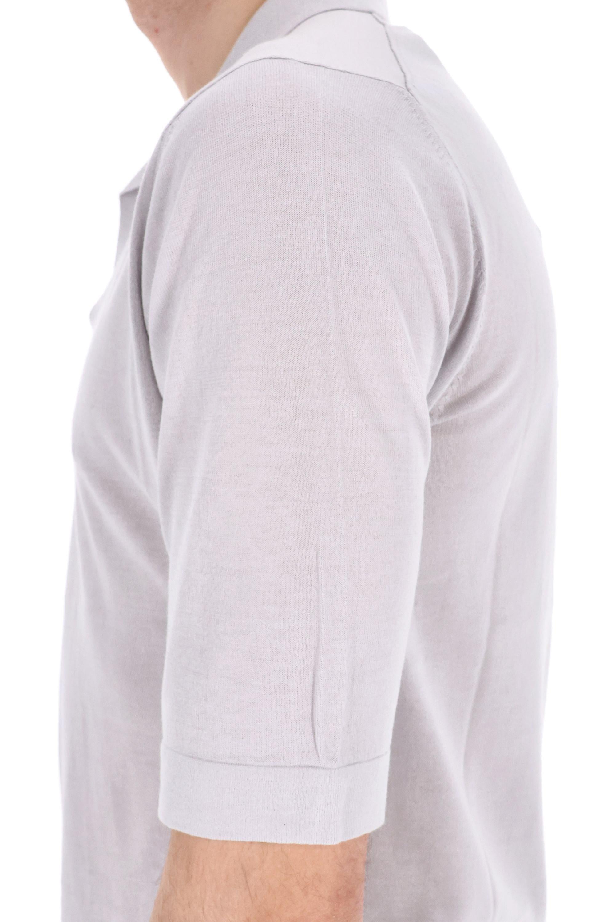Ballantyne Polo open collar in fine cotone B2W104 18C23-4 15002 